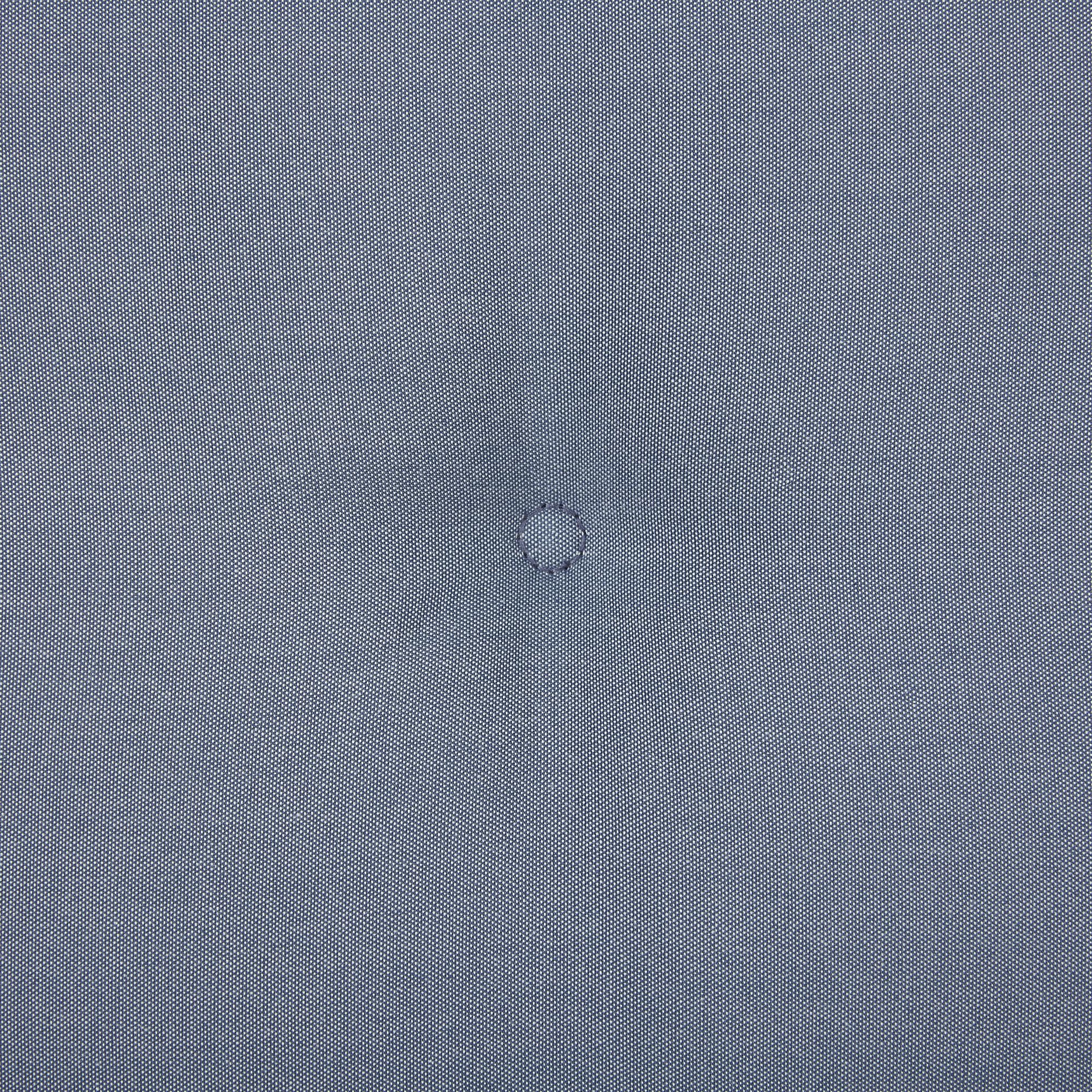 Beliani Lot de 2 Coussins d'Assise en Tissu Bleu et Mousse pour Extérieur à Fixation Java/Amantea