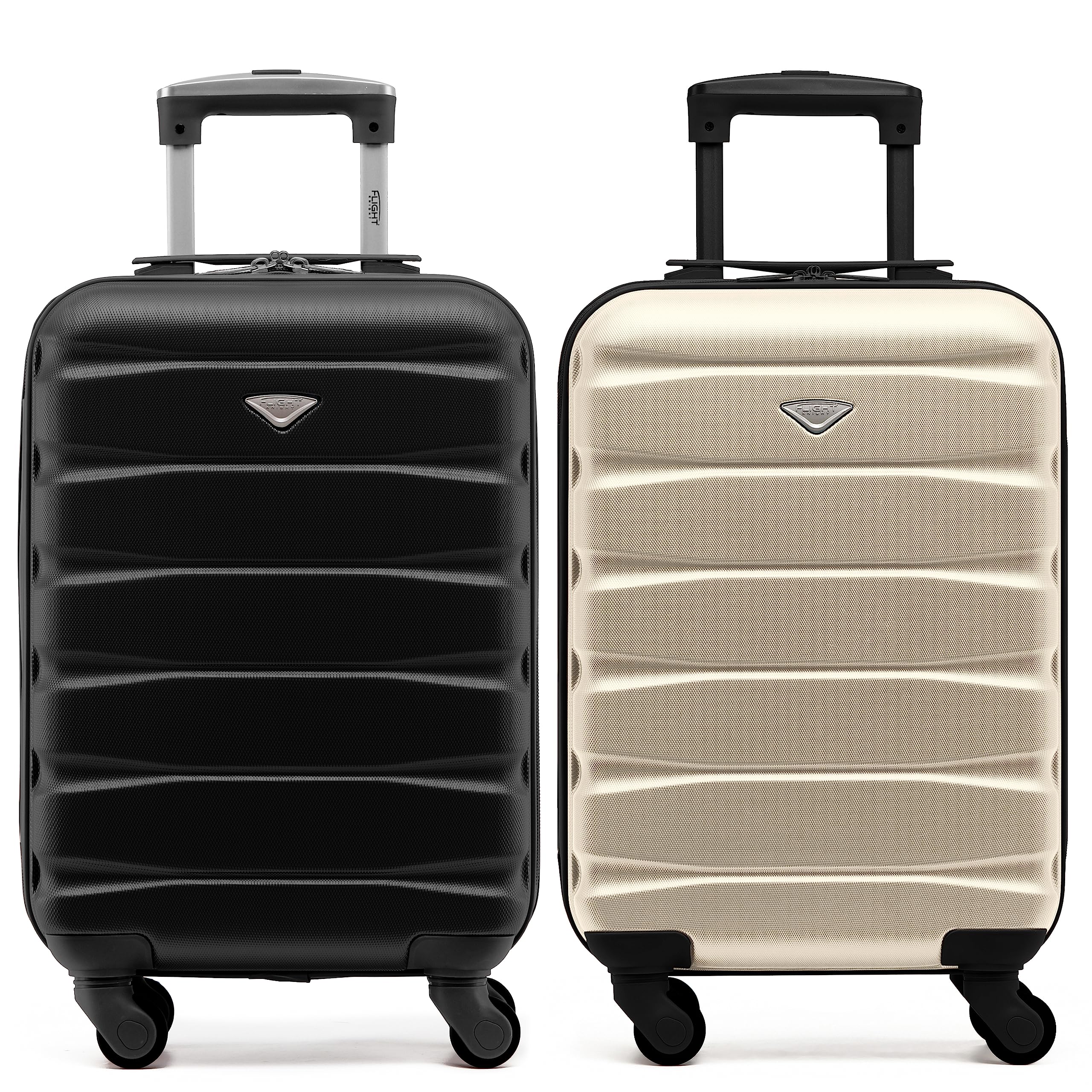 Flight Knight Suitcase Set of 2 Lightweight 4 Wheel ABS Hard Case Cabin Carry On Hand Luggage Approved for Over 100 Airlines Including easyJet, British Airways, Ryanair & Many More 55x35x20cm — view 202