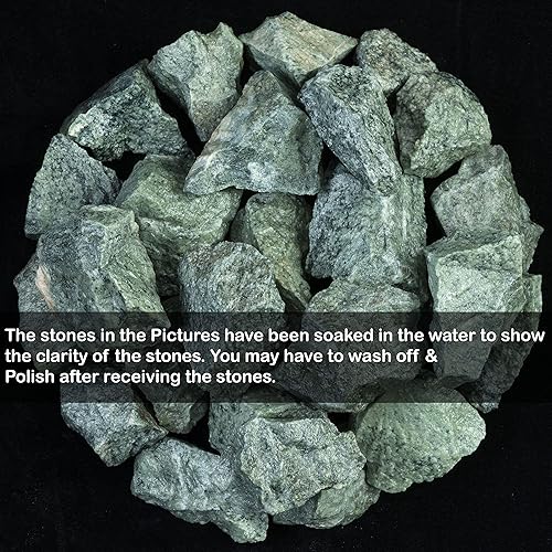 Miniatura 4 de Piedras y cristales en bruto de jade afgano, piedras preciosas crudas de más de 1,000 quilates para equilibrar chakras, rocas de cristal curativo