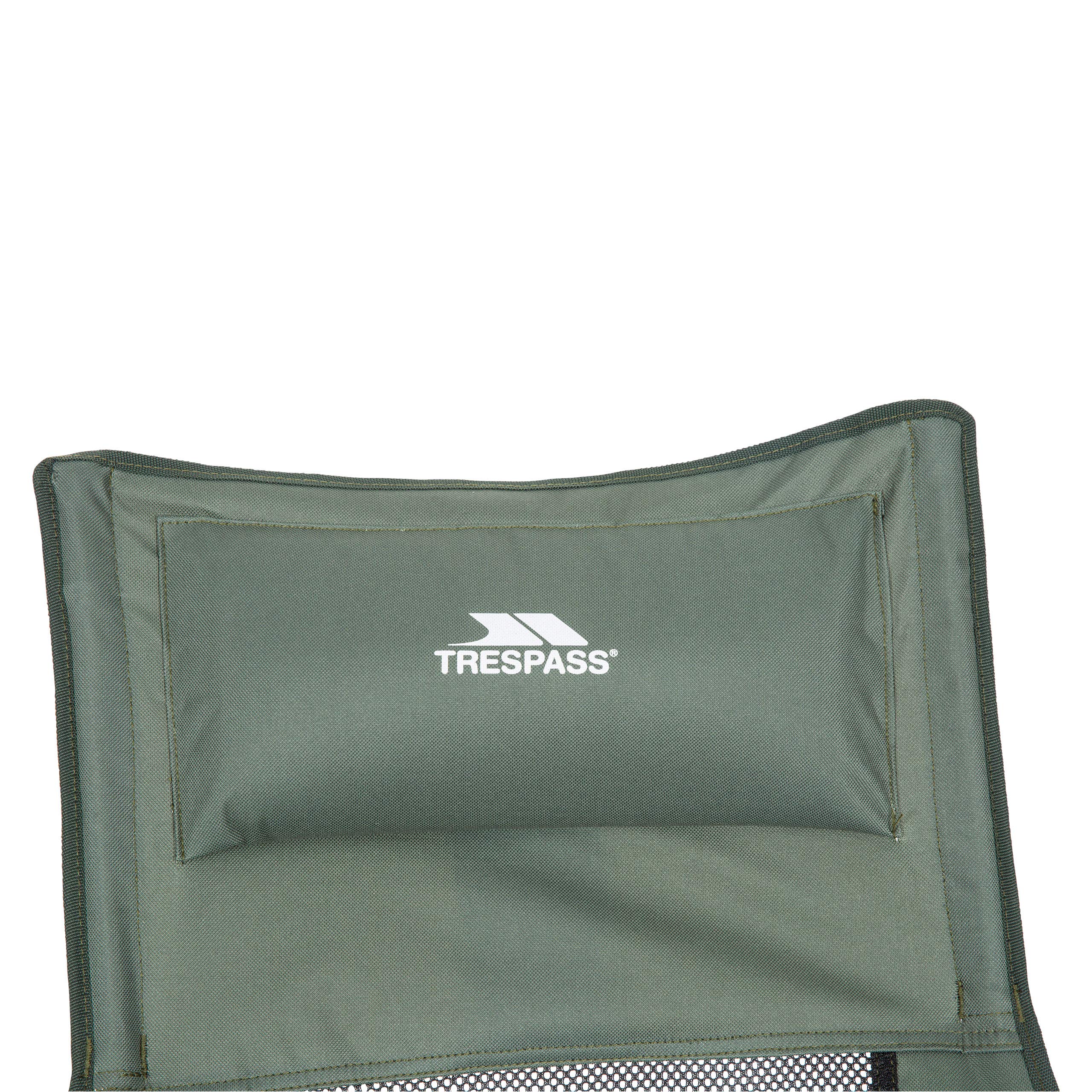 Camping Furniture Chairs OLIVE ONE SIZE Trespass Roost Tall Lightweight