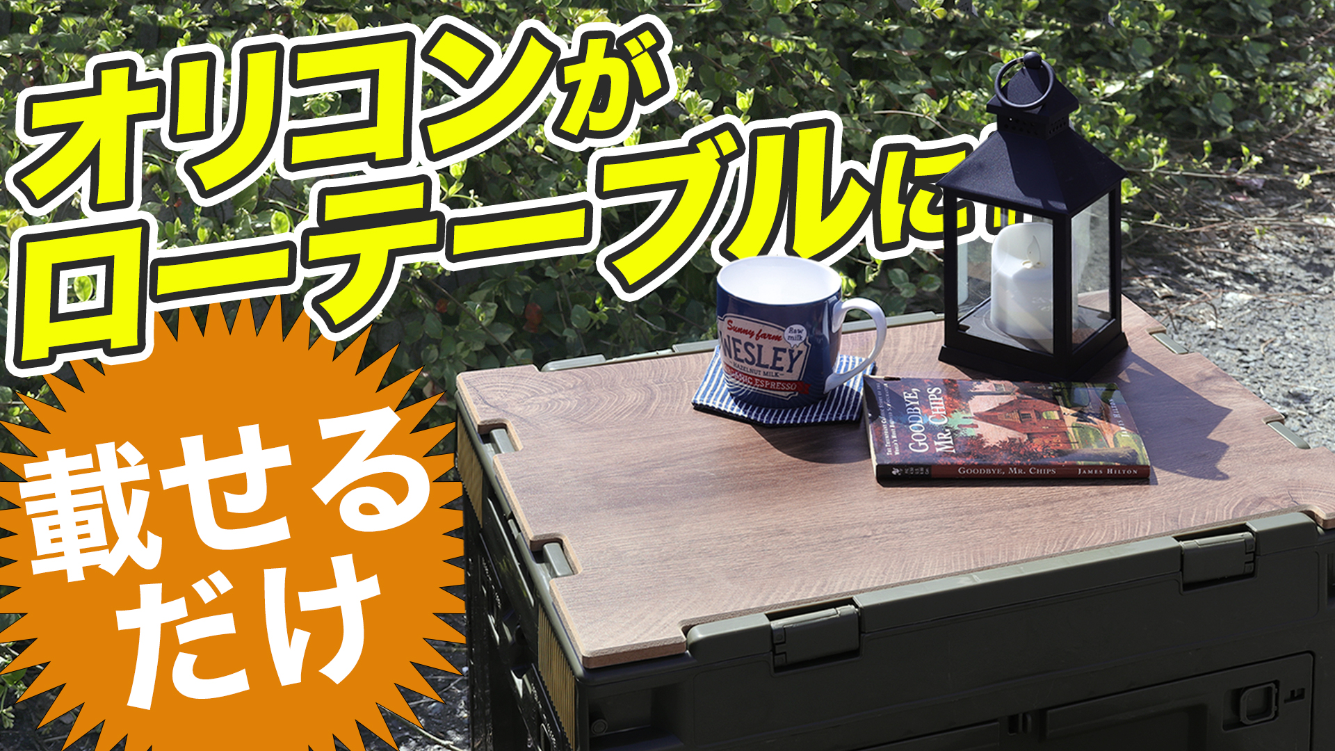 Amazon.co.jp: 折り畳みコンテナ 50L用 木製 テーブル天板 : スポーツ