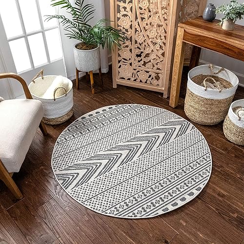 Well Woven - Tapete con diseño de enrejado marroquí, color azul claro