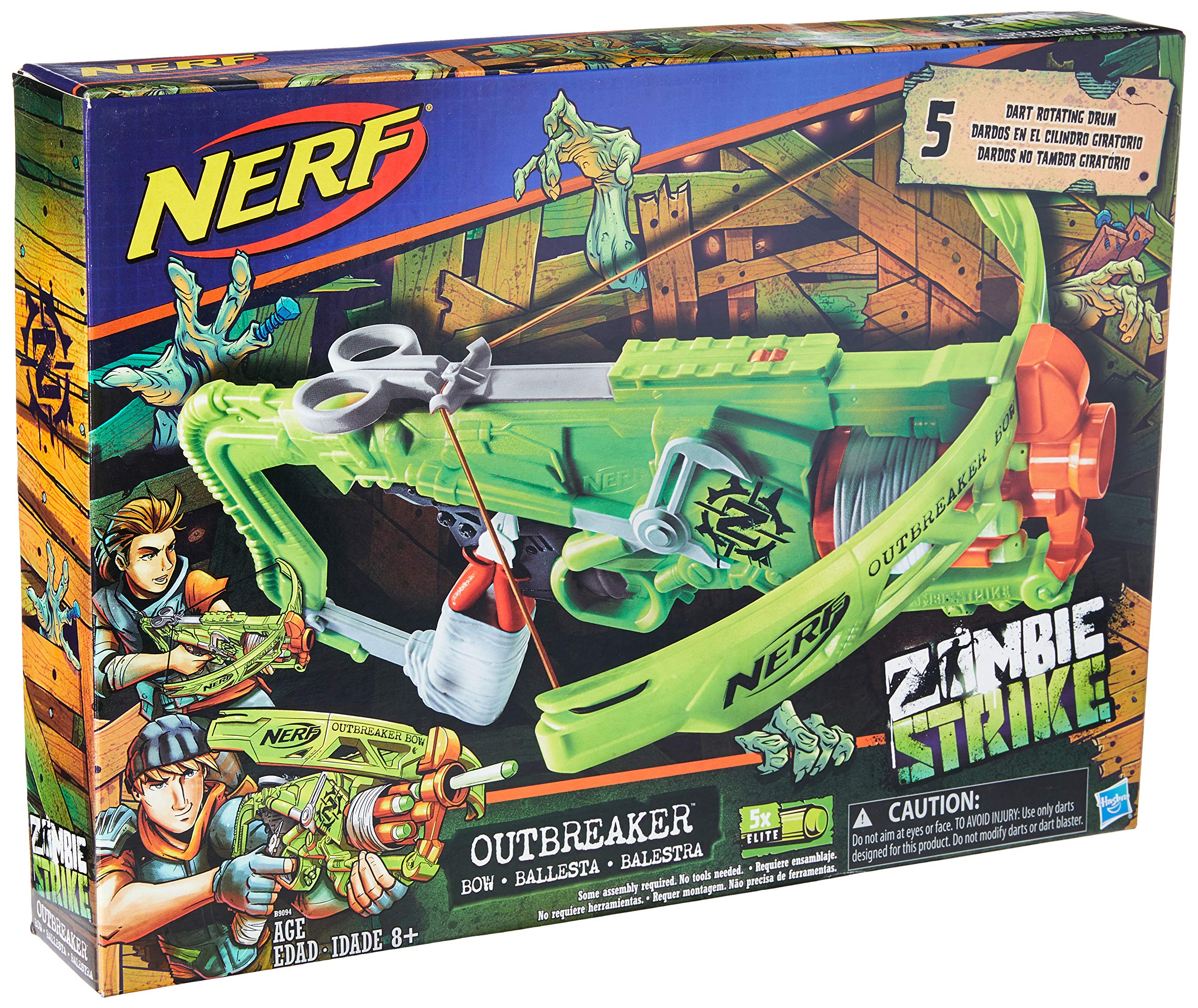 Lanca Dardo Nerf Zombie Outbreaker Bow - B9094 Nerf Lanca