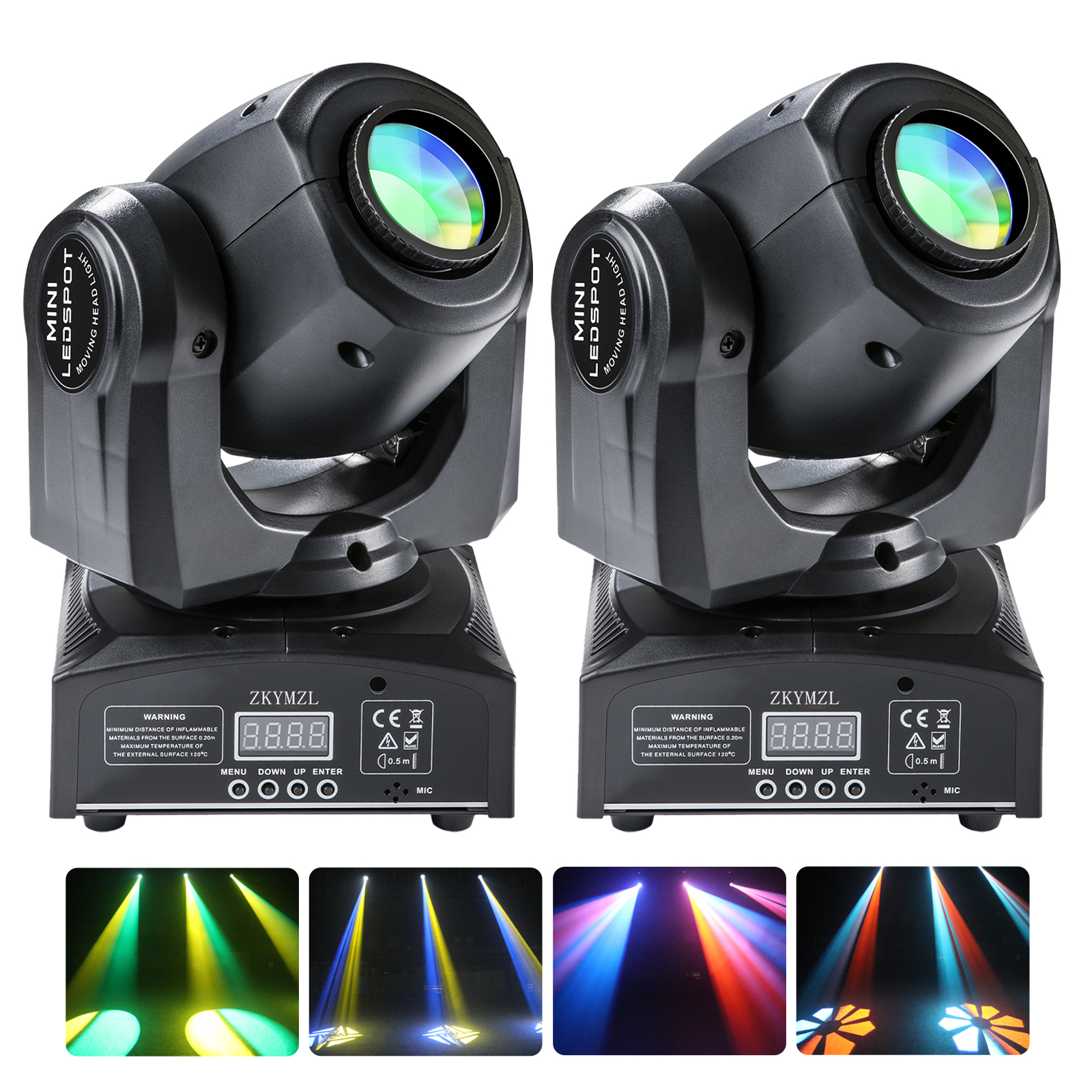 Amazon.com: ZKYMZL 25W LED Moving Head DJ Light - DMX512 Mini GOBO