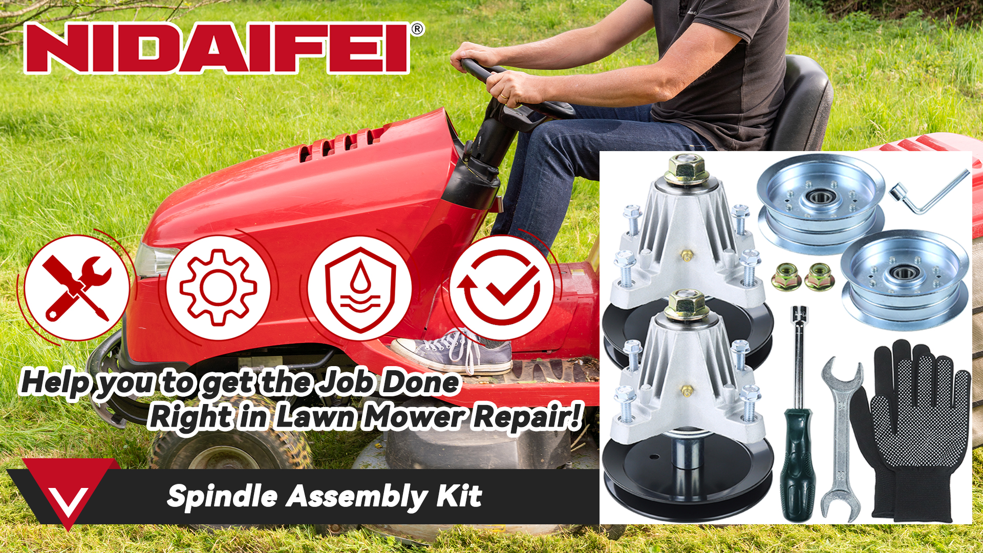 Amazon.com : NIDAIFEI 2 Pack 918-06976A Spindle Assembly Kit for