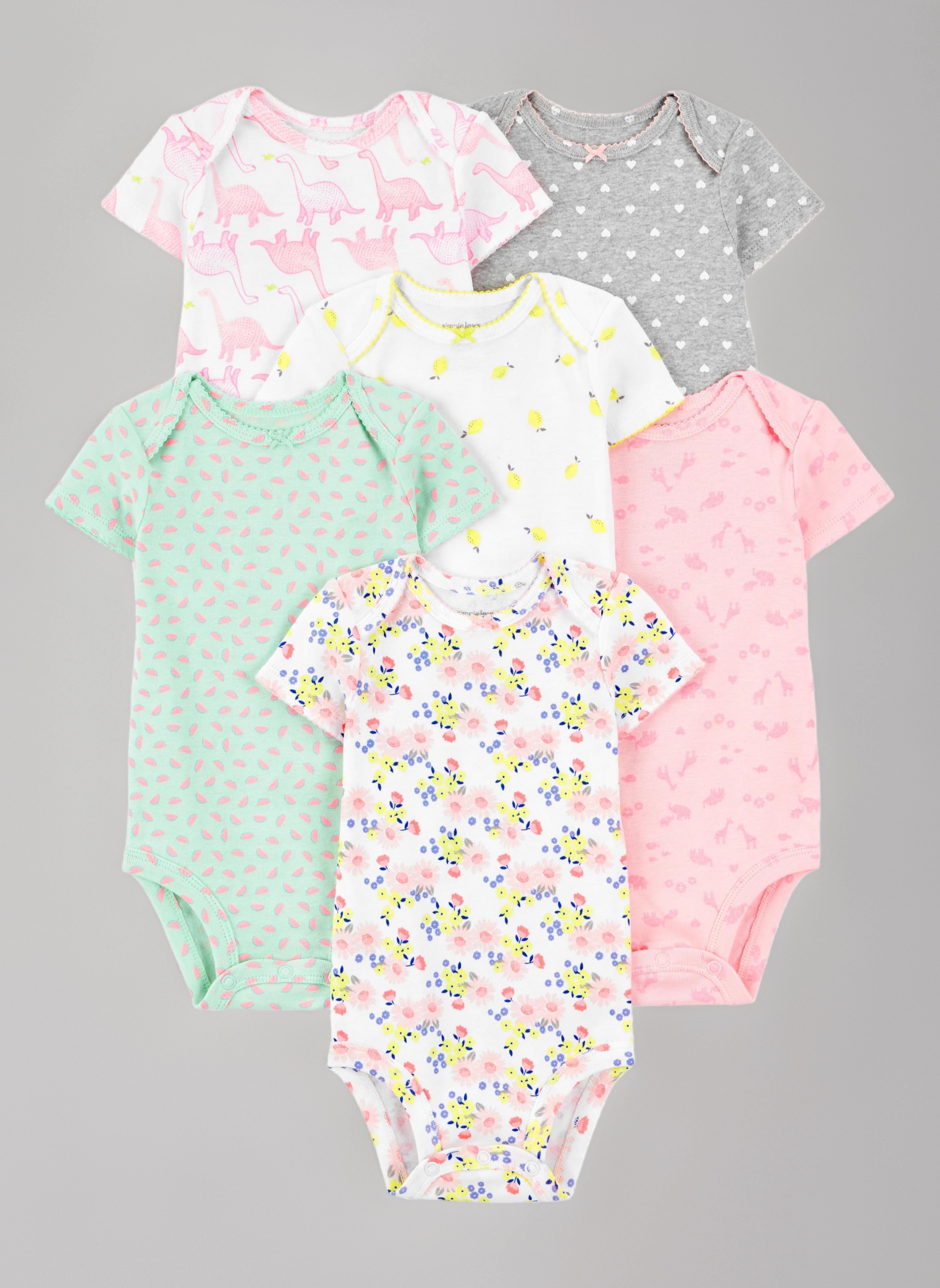 Simple Joys by Carter's Baby Girls' Bodysuit (Pack of 6)