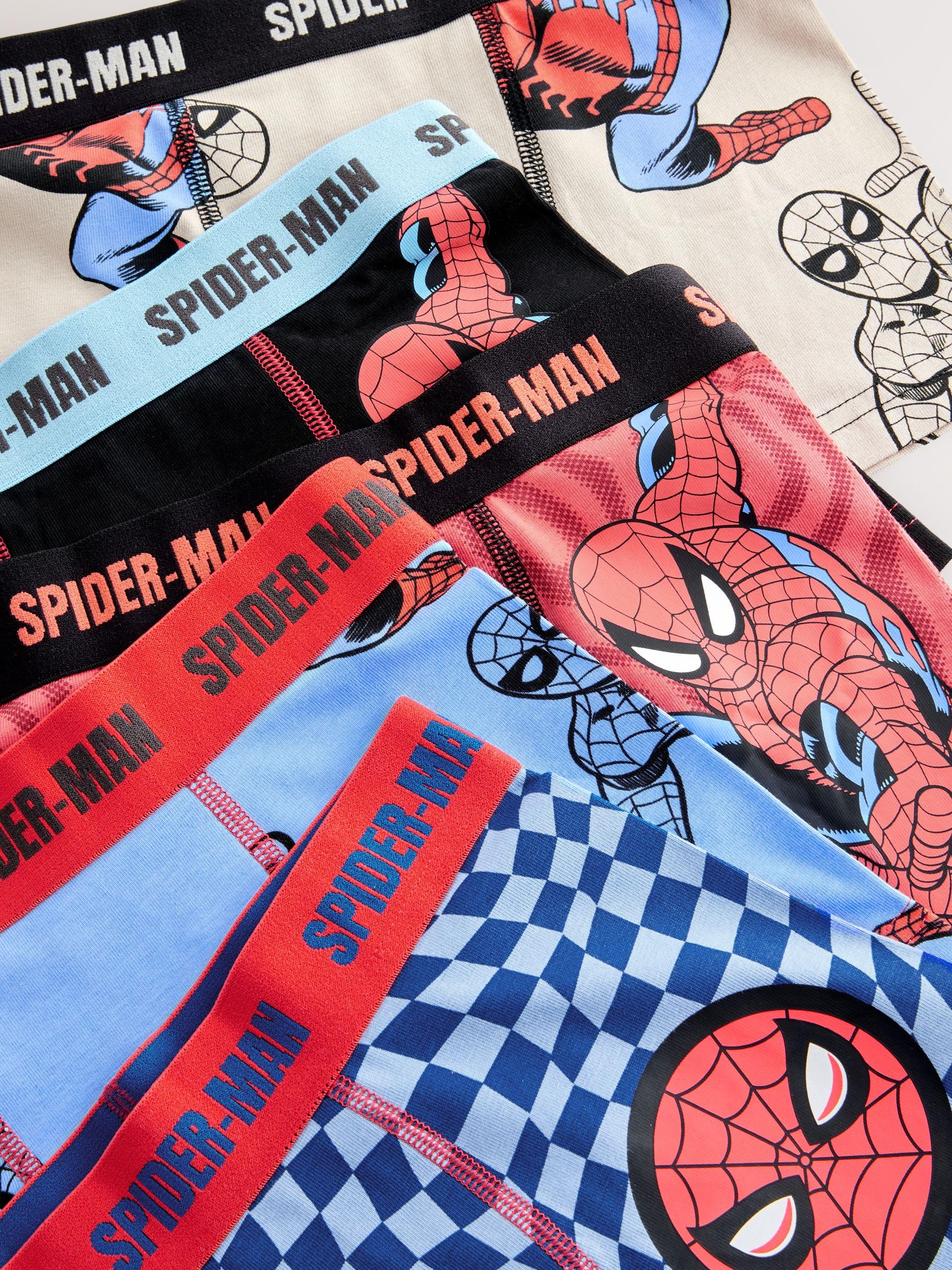 NEXT Garçon Boxer Spiderman, Lot de 5