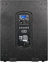 Vista 6 de Avante A18S Altavoz de subwoofer activo, procesamiento de señal digital integrado con pantalla LCD (18 pulgadas), color negro