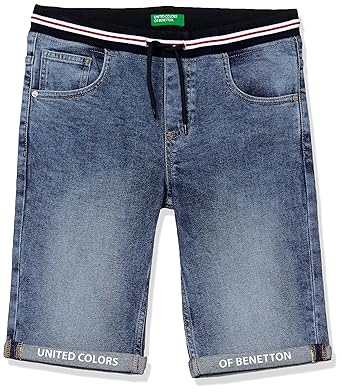 United Colors of Benetton Boy's Bermuda Shorts Cotton Blend Casual