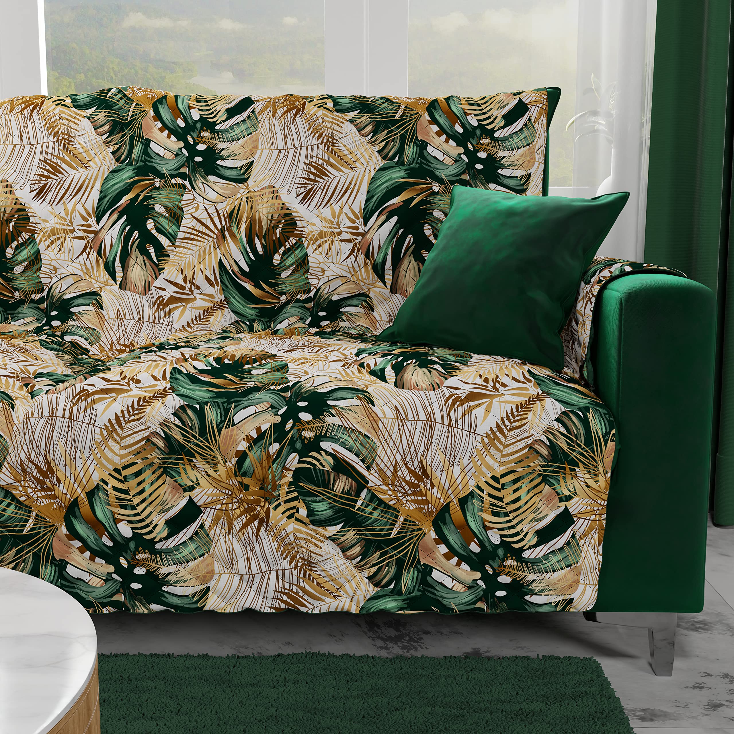 PETTI Copripoltrona Double Face Animalier 05 - Salvadivano Antimacchia In Microfibra - 100% Made In Italy - 6