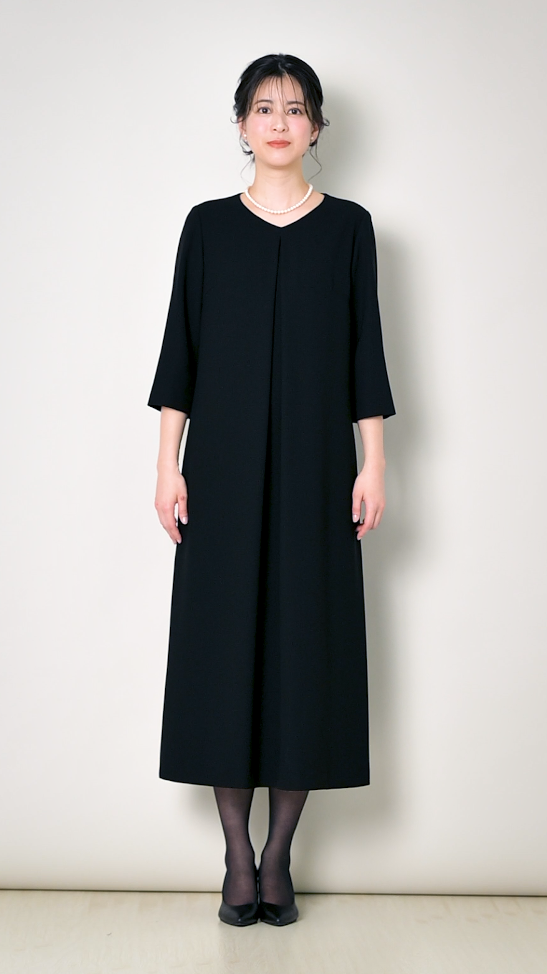 Amazon.co.jp: ELENA 240188 Women's Mourning Clothes, Black Formal