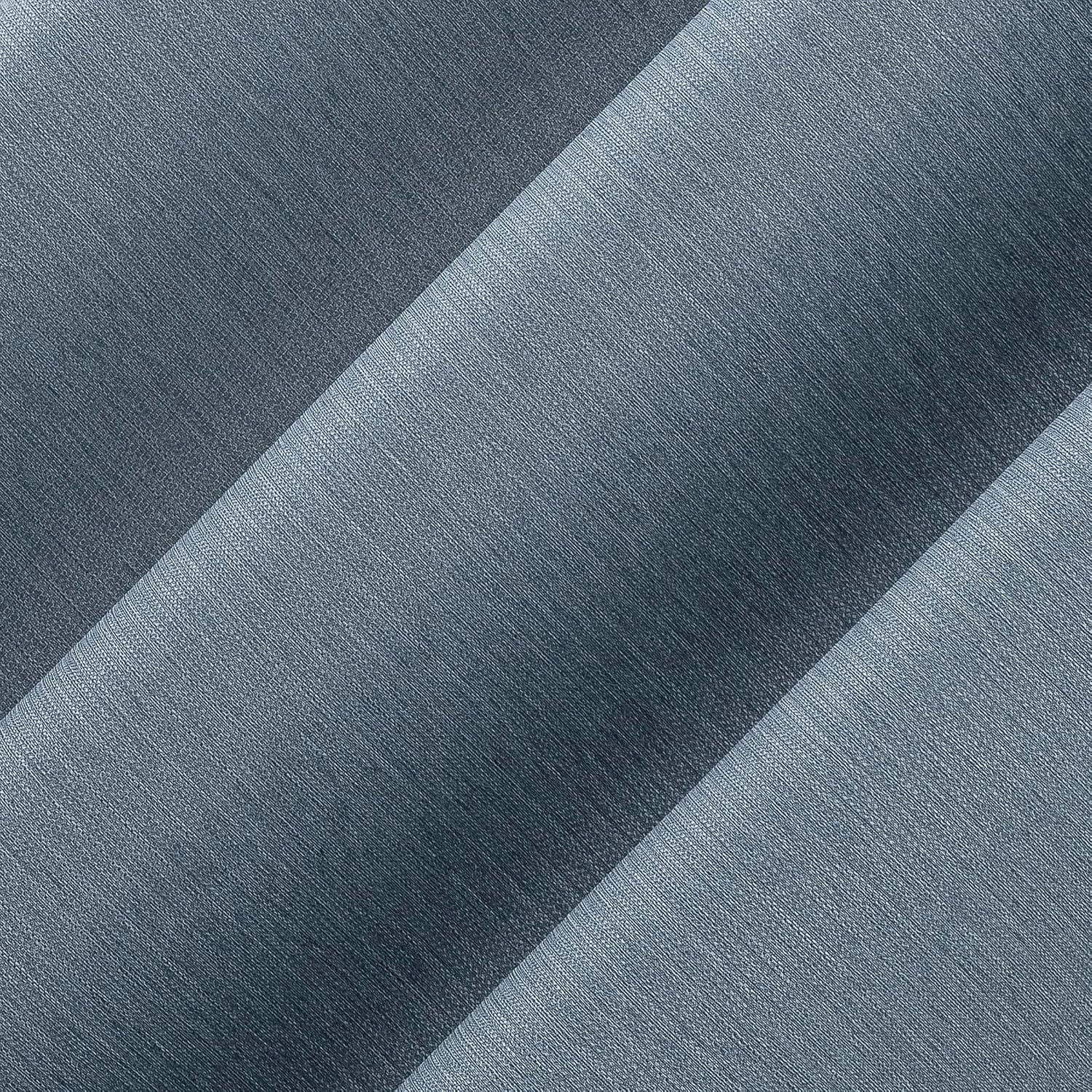 No. 918 Lennox Textured Semi-Sheer Grommet Curtain Panel, Denim Blue, 40" W x 84" L (1 Panel)