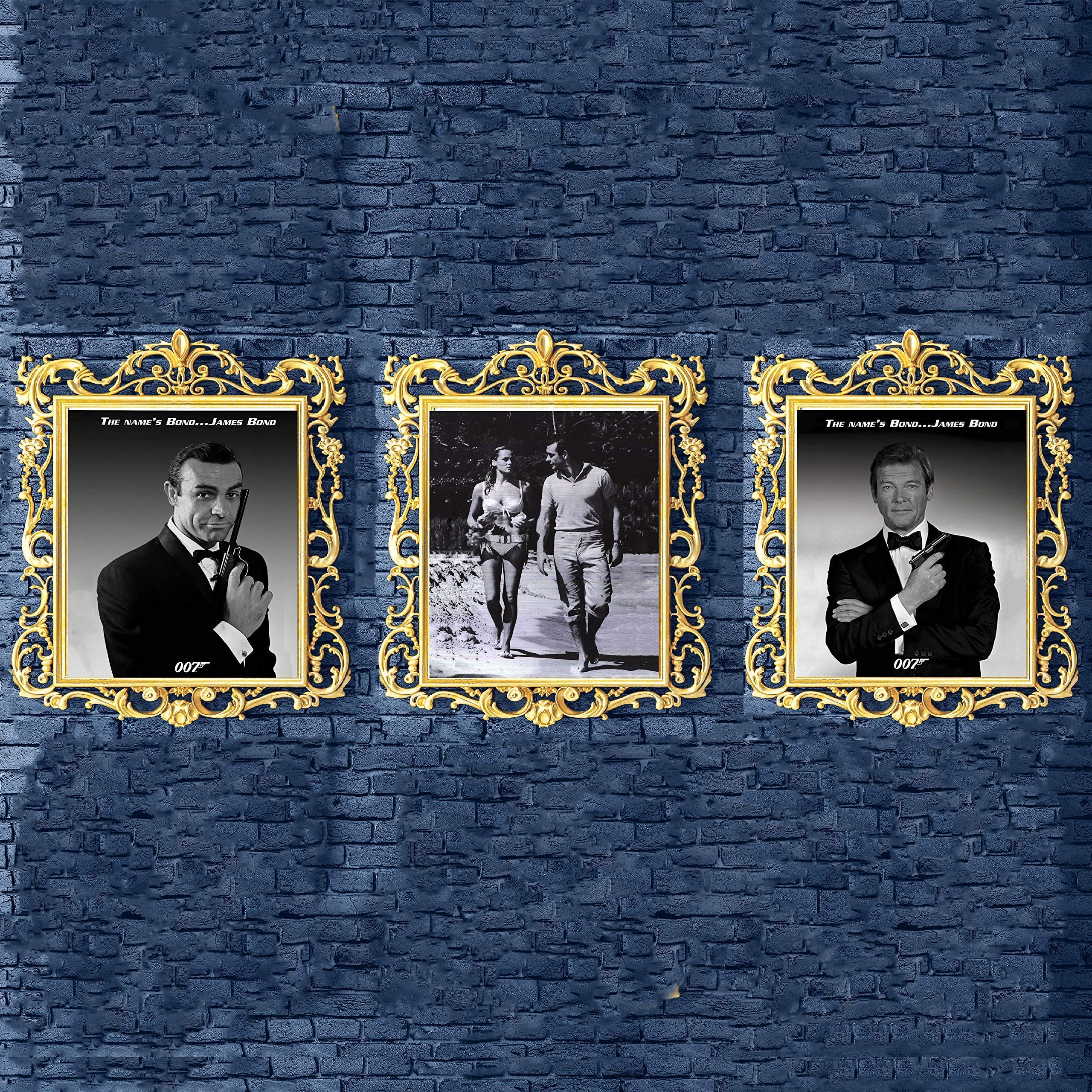 James Bond 007 Vintage Wall Art Trio Set8 x 10's"(3) Wall Photo