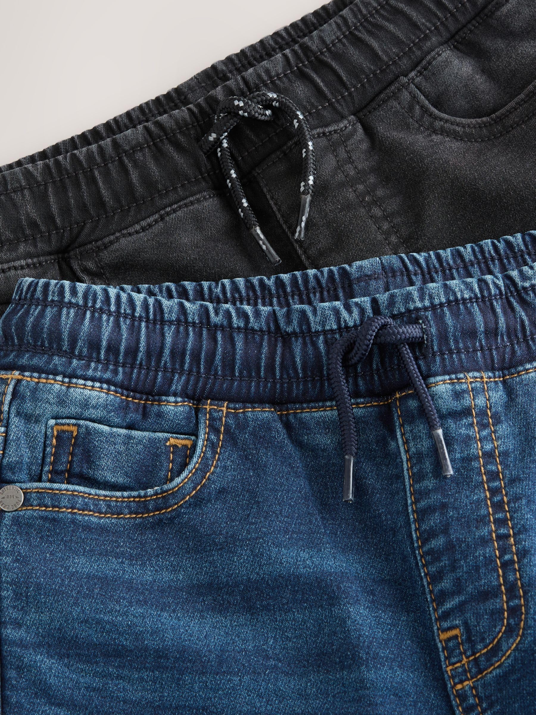 NEXT Niños Pack de 2 Vaqueros de Corte estándar con Cintura elástica