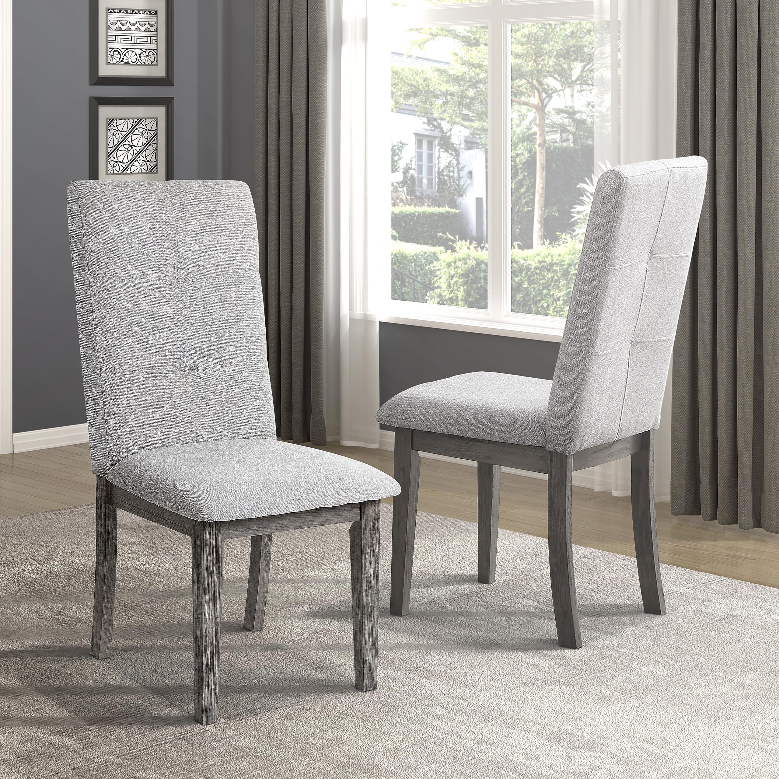 Lexicon Emira Dining Chair (Set of 2), Gray