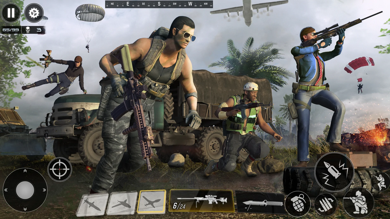 Modern Commando Warzone Warriors Mortal Combat FPS Gun Shooting Game ...