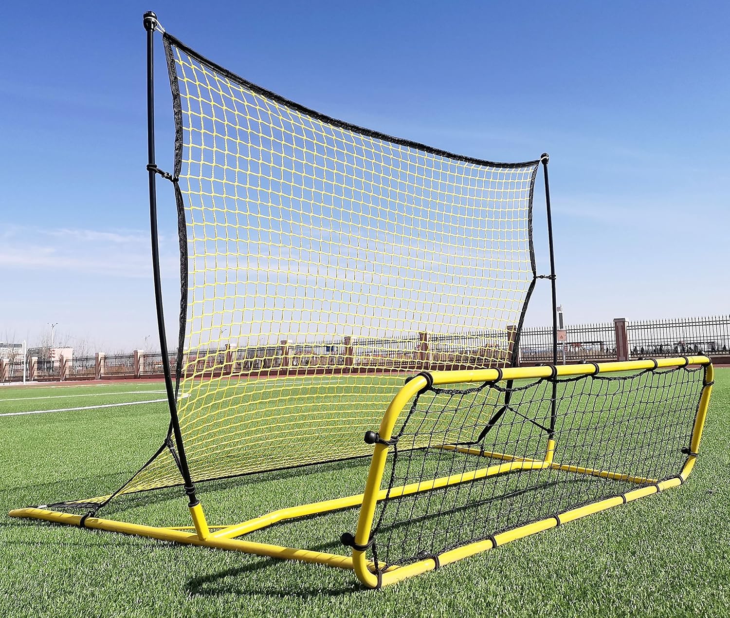 Seliyoo Portable Soccer rebounder,2 in 1 Portable Soccer Training Rebounder Net for