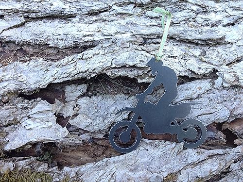 Miniatura 7 de Dirt Bike with Rider Metal Ornament Keepsake Souvenir