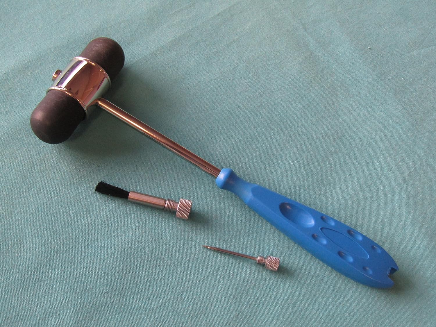 Martillo neurológico Dejerine con mango plástico azul miniatura 1