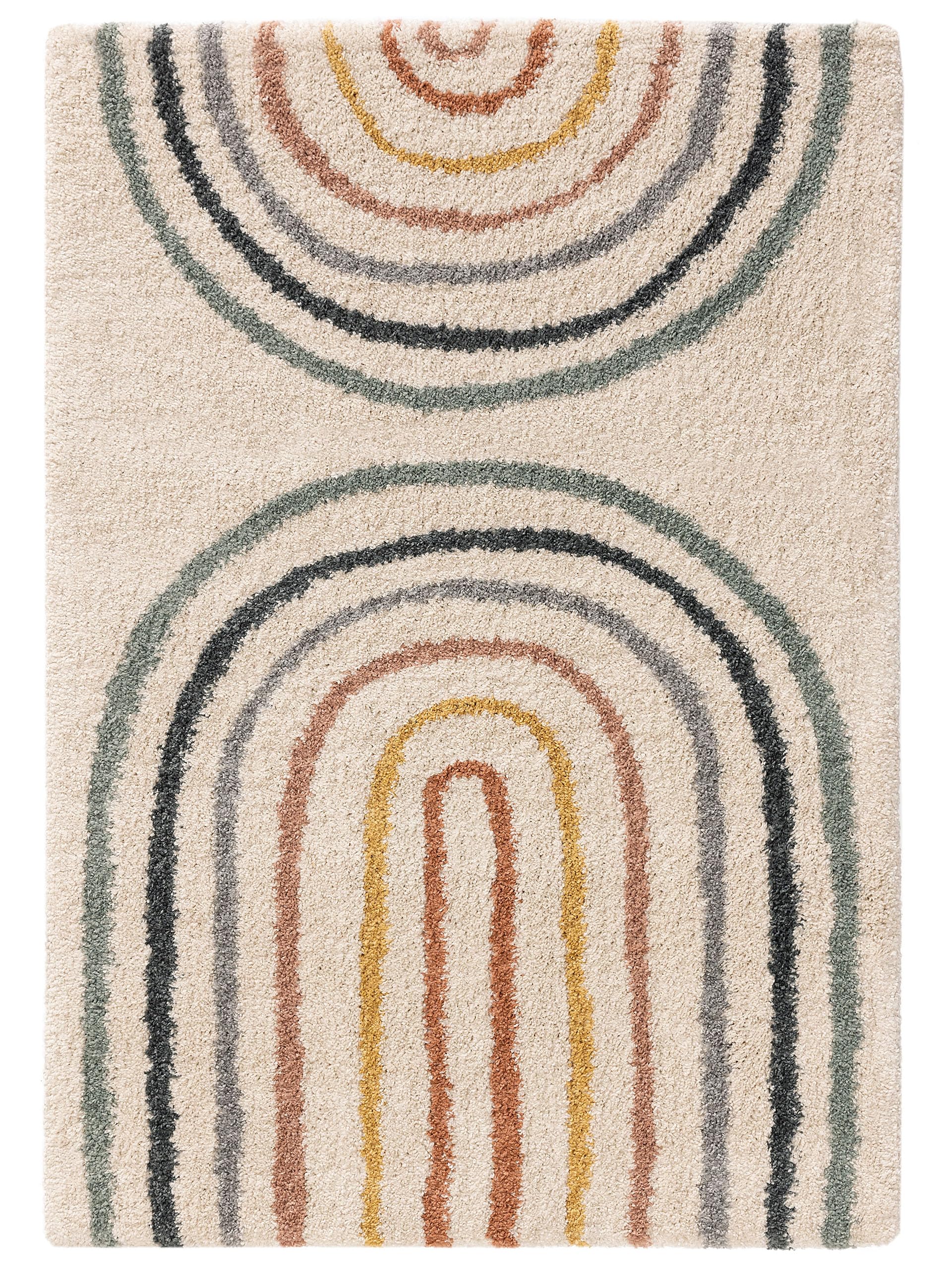 benuta Lytte Dywan dziecięcy Gobi, wielokolorowy, 120 x 170 cm, włókno syntetyczne, prostokątny, styl: motywy dziecięce, Scandi Living – łatwy w pielęgnacji do pokoju dziecięcego, salonu, sypialni