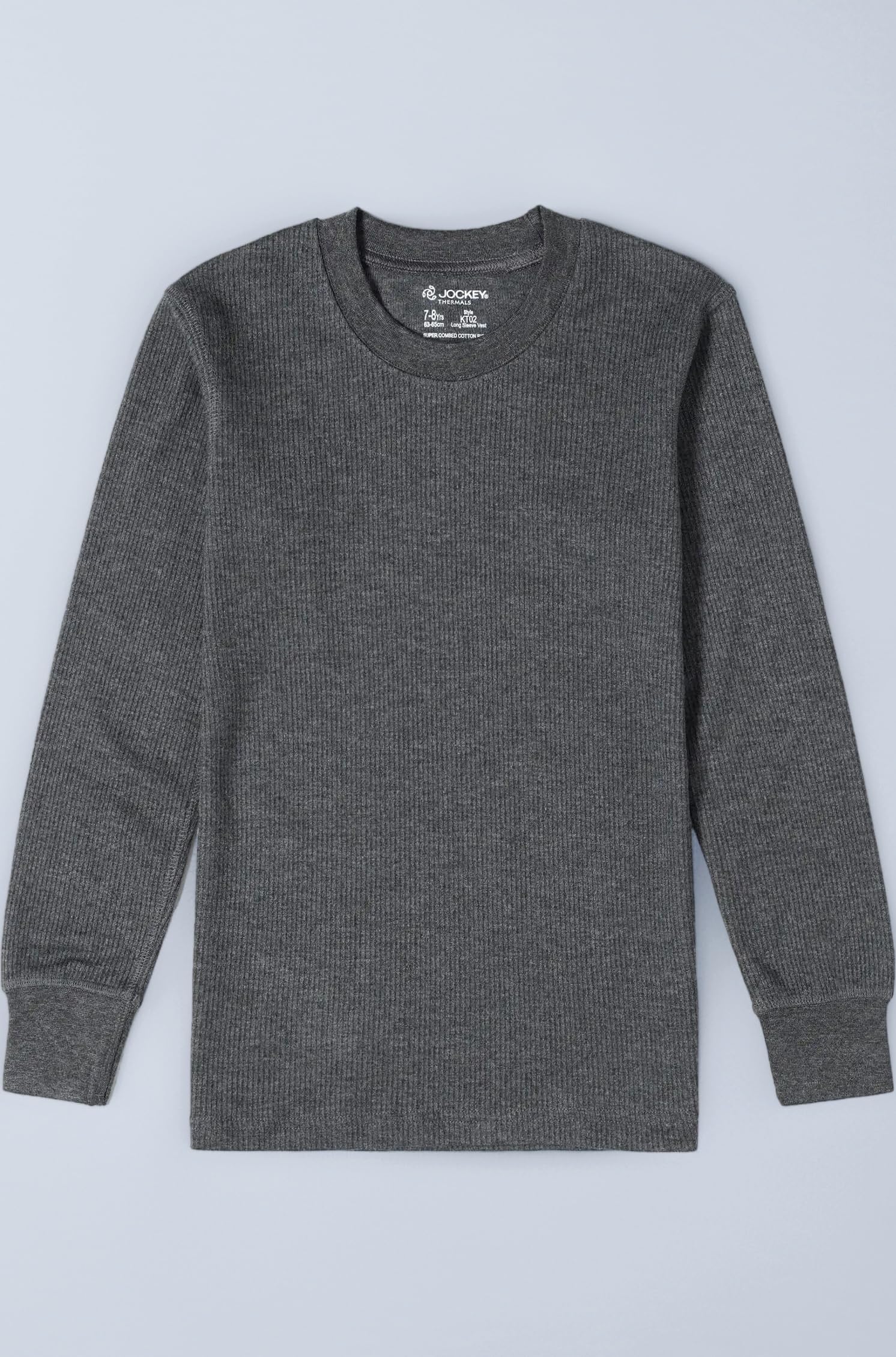 Kid's Super Combed Cotton Rich Full Sleeve Thermal Undershirt with StayWarm Treatment
