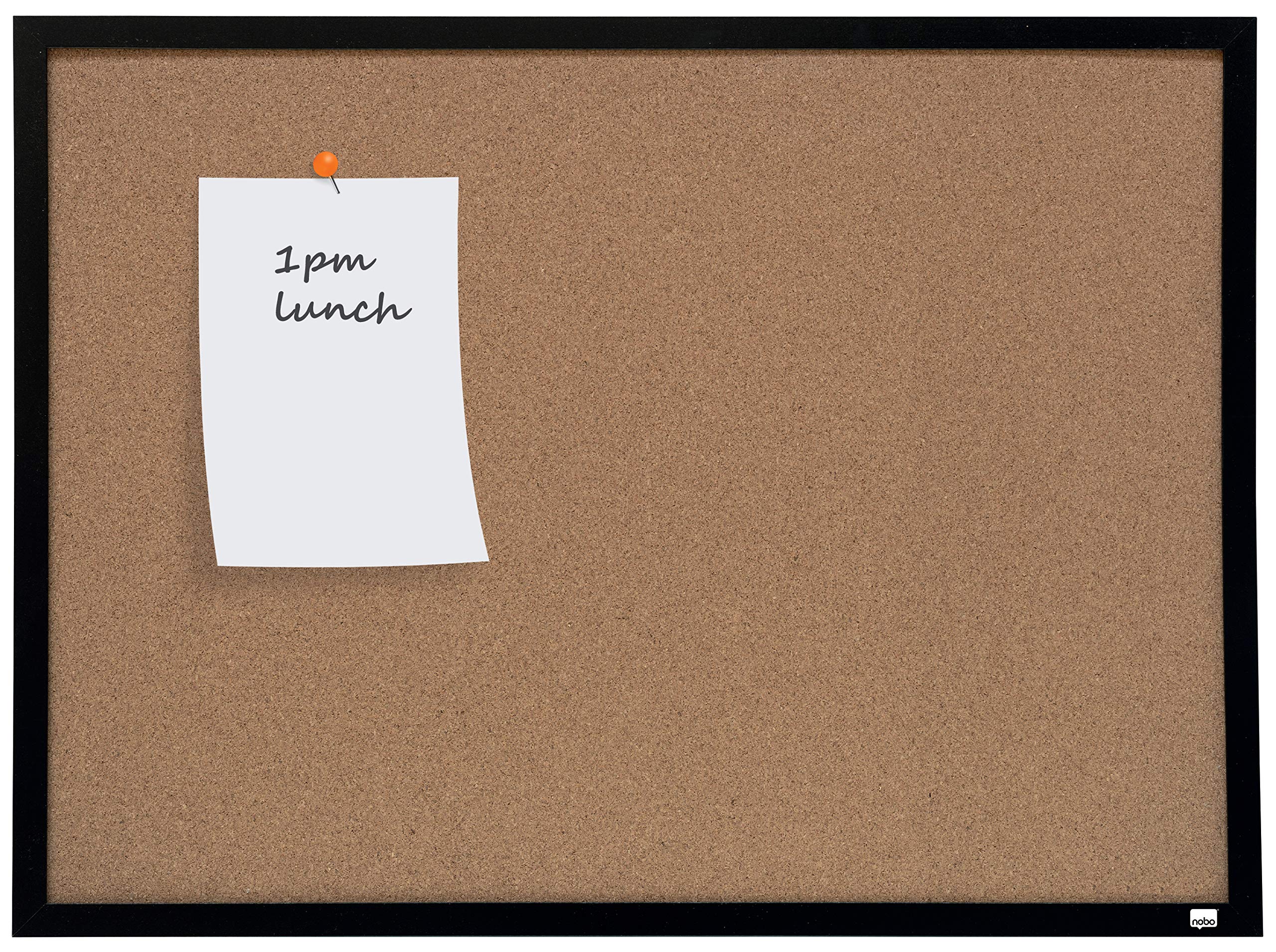 Quartet Cork Board Plastic Frame, 585 x 430 mm - Black
