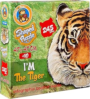 Fluffy Bear SH-7009 Tiger Shaped Puzzle - 245 Pieces