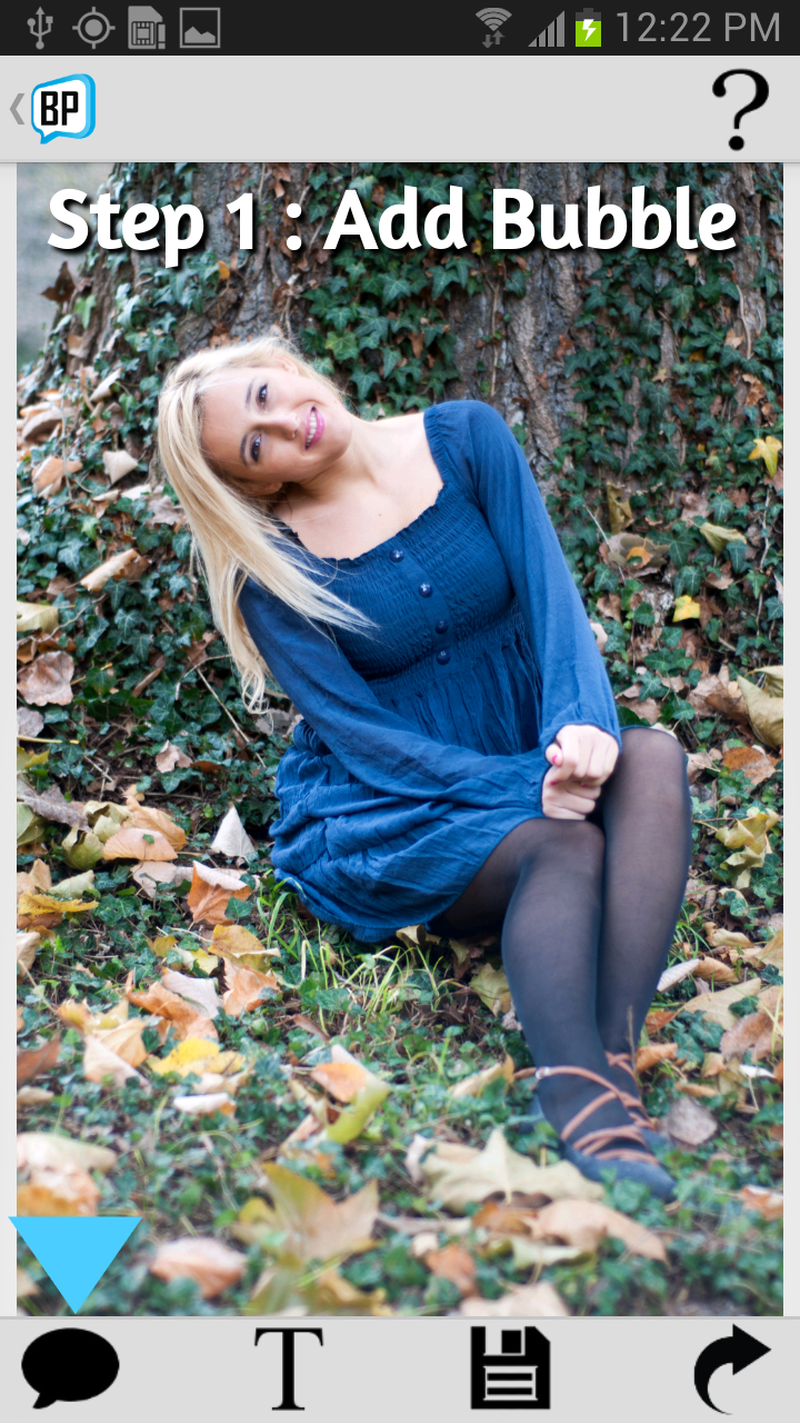 Bubble Pics Caption Photos Aplicativo na