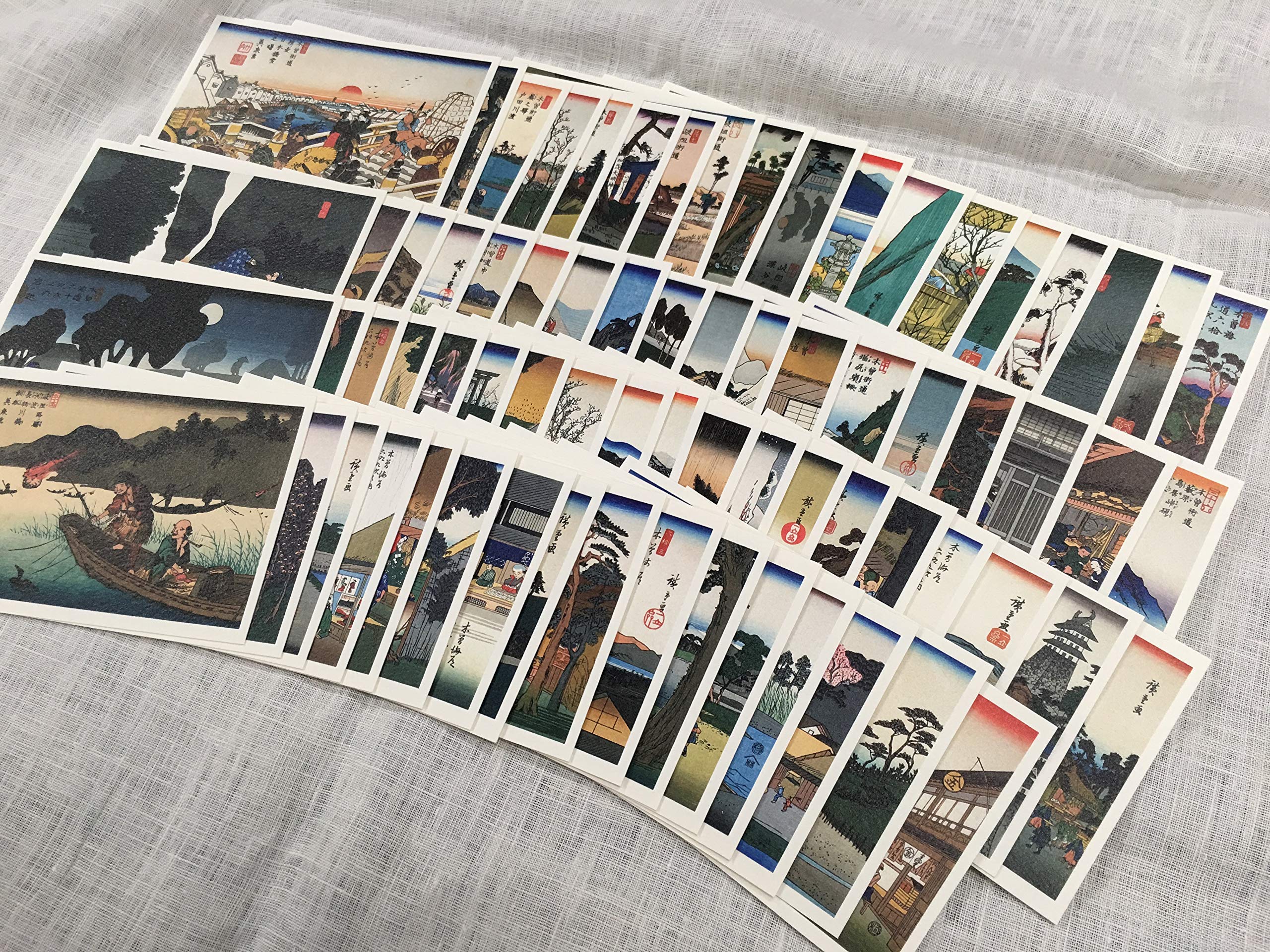 Amazon | 渓斎英泉・歌川広重「木曽海道六拾九次」浮世絵ポストカード