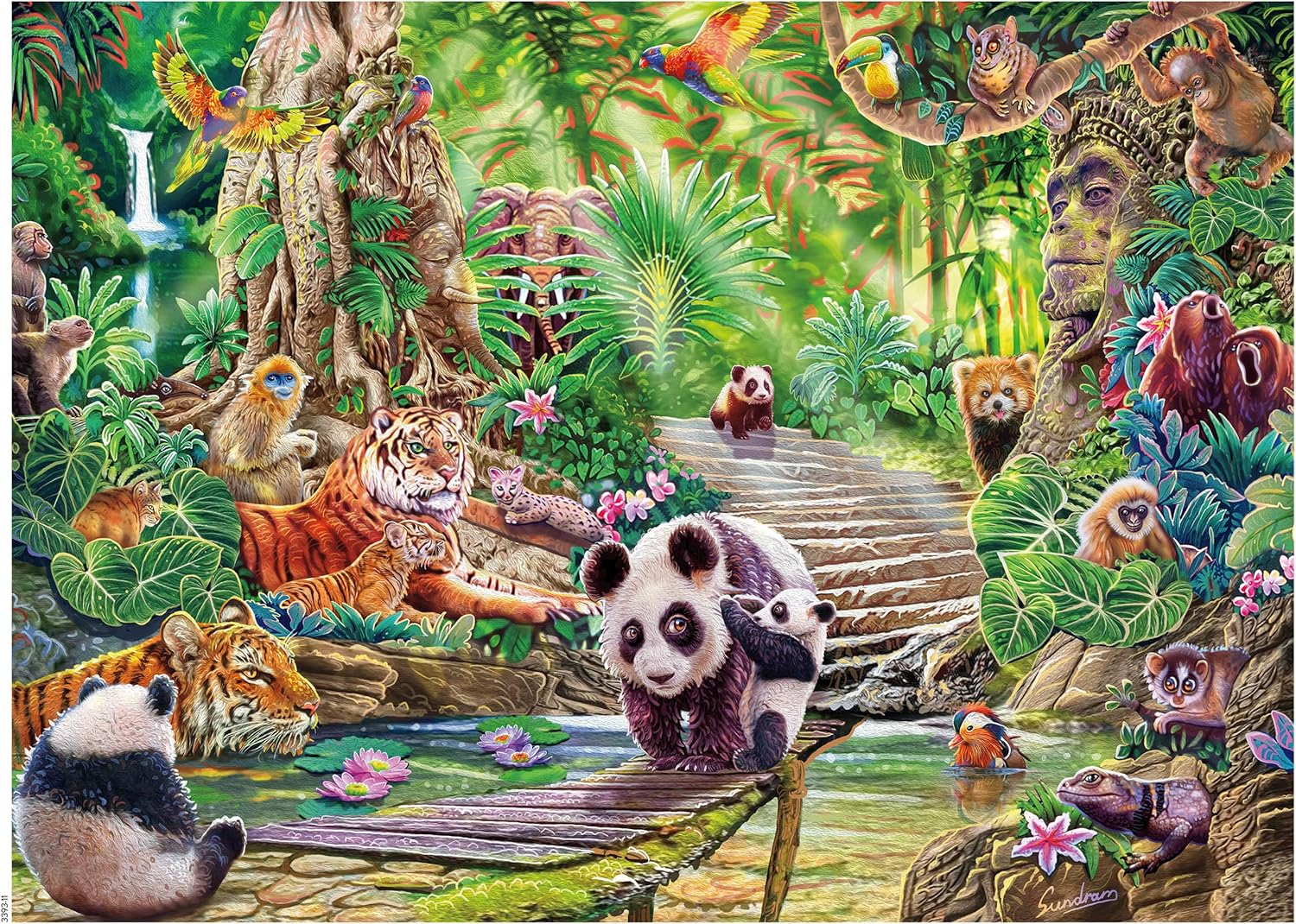 Ceaco - Wild - Asian Wildlife - 1000 Piece Jigsaw Puzzle