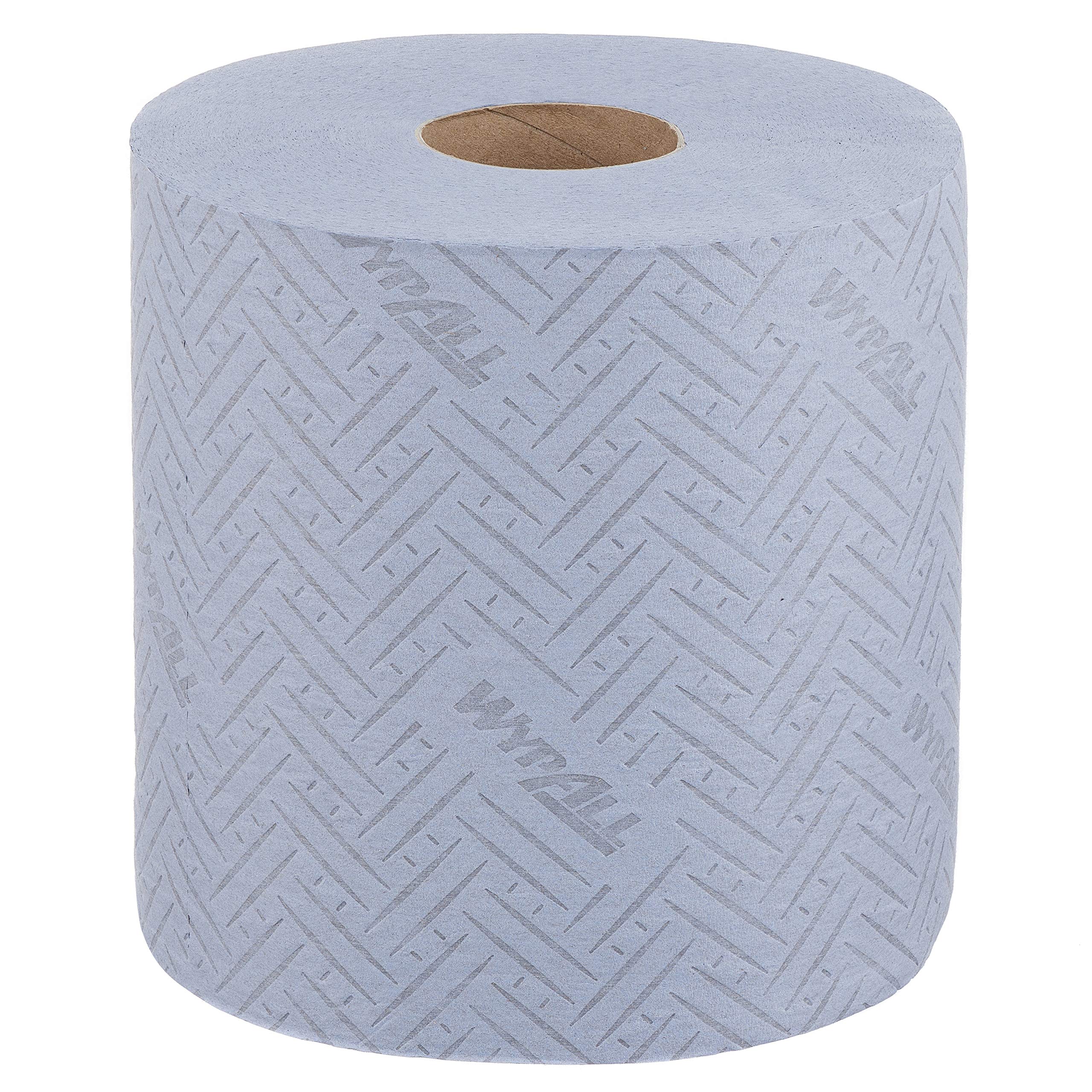 Paños de papel de color azul para mantenimiento y limpieza WypAll L20 7277 - Rollos con dispensación central de 2 capas - 6 rollos azules x 400 paños de papel (2400 en total)