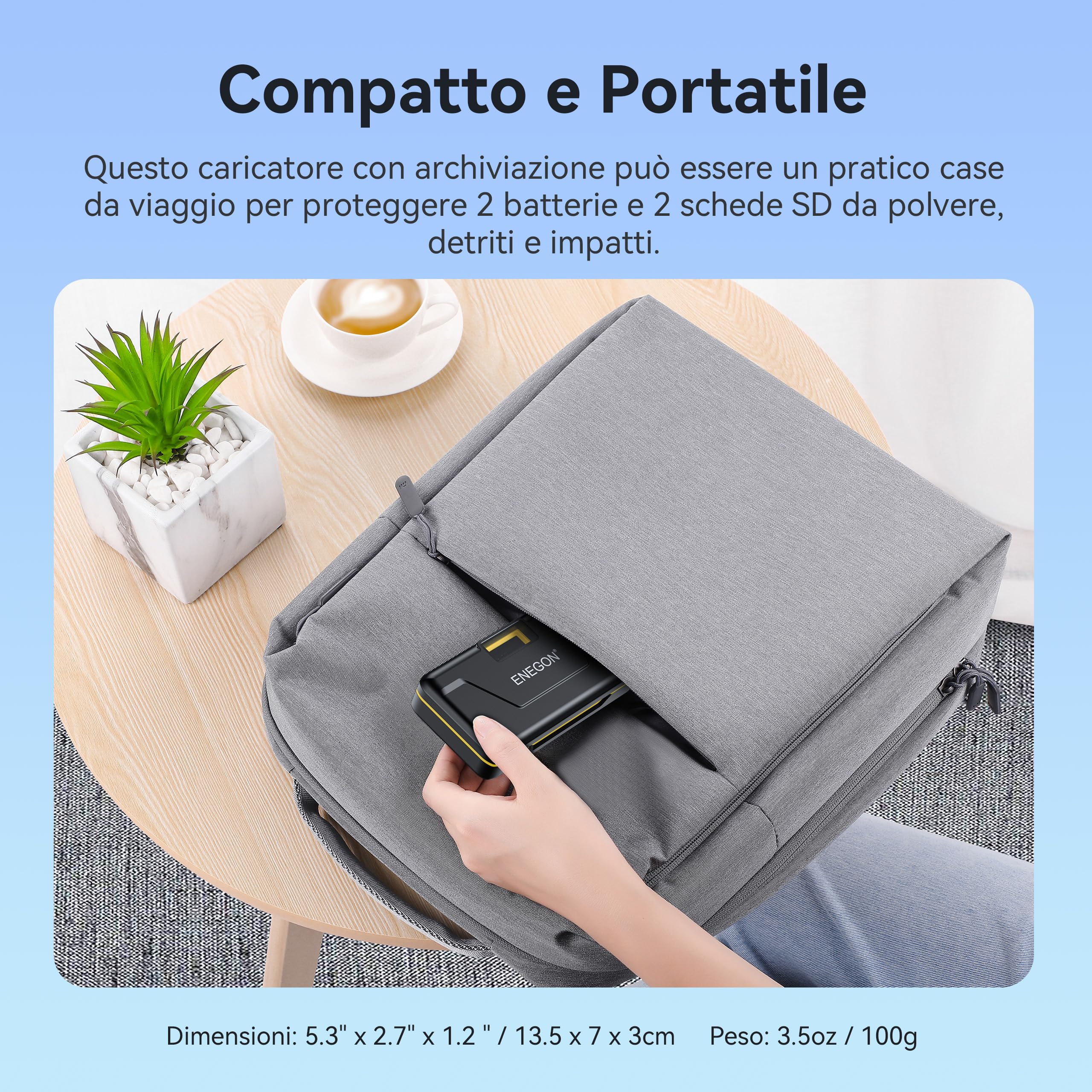 ENEGON Batteria NP-W126S/W126 1680mAh, Caricatore Rapido 20W LCD per Fujifilm XT30III, XM5, X100V, X100VI, X100F, X-T1, X-T3, X-T30, X-T100, X-A1, X-E1, X-E2, X-E3, X-M1, X-Pro1, HS30EXR, HS35EXR