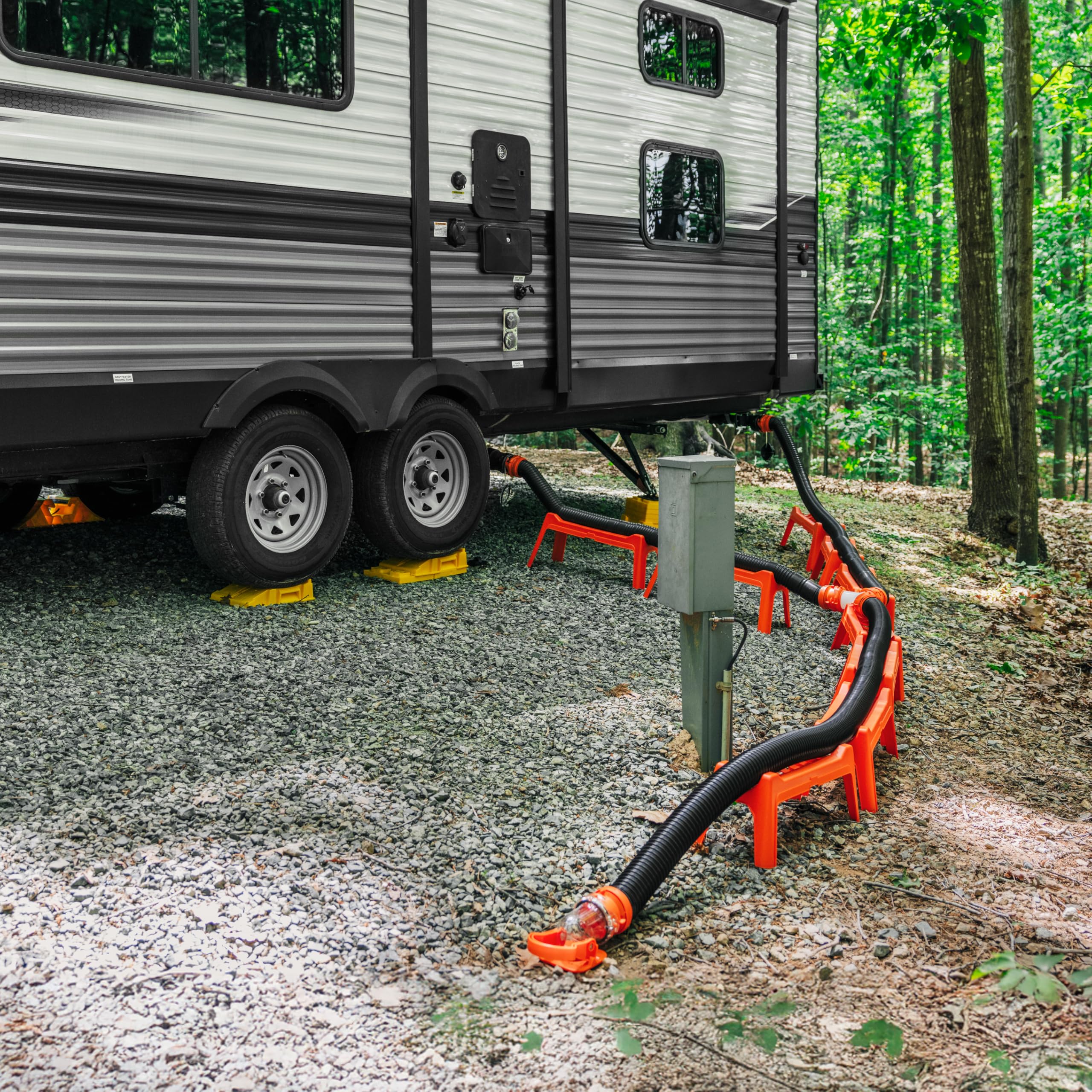 Camco RhinoFLEX 39774 Kit d'extension de Tuyau d'égout avec raccord pivotant 3 m