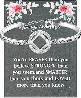 Narcotics Anonymous Bracelet NA Sobriety Gift Serenity Prayer Bracelet Narcotics Anonymous Birthday Gift NA Bracelet New Beginnings Gift