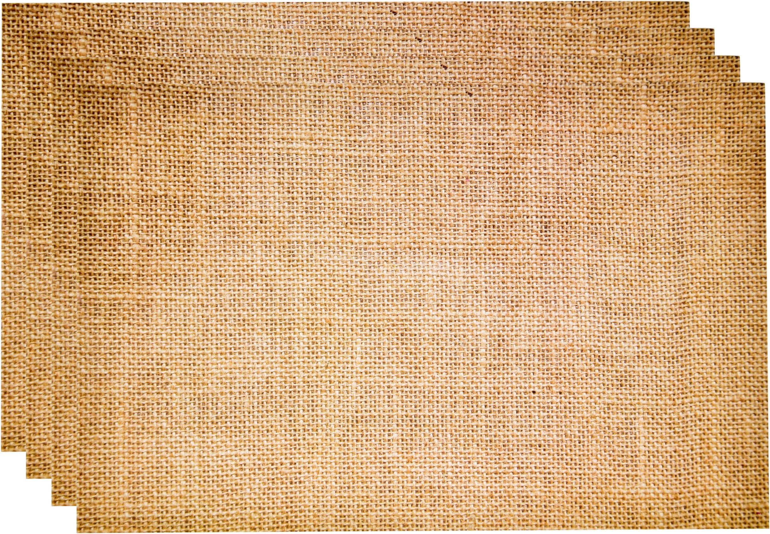 Gift Boutique 50 Disposable Burlap Printed Paper Place Mats 11" x 17" Rectangle Rustic Coated Place Mat Vintage Country Table Setting Party Supplies