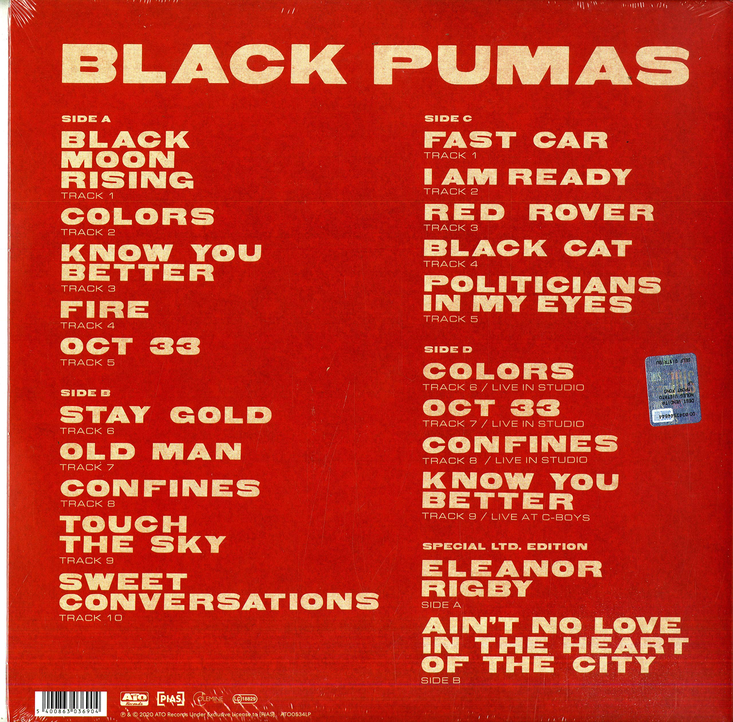 Black Pumas (Premium Edition)(Ltd.ed)(2lp+7''+Mp3) [Vinyl LP]