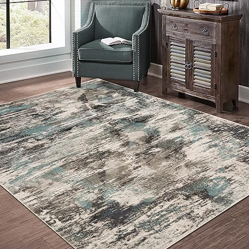 Miniatura 7 de BNM - Alfombra grande para interiores con respaldo de yute, perfecta para pasillo, entrada, oficina, cocina, dormitorio, sala de estar, madera dura,