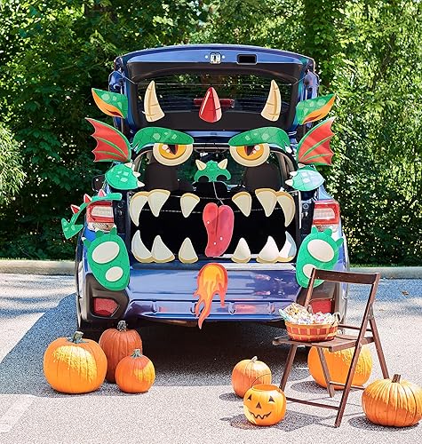 Miniatura 8 de American Greetings Kit de decoración de coche para Halloween para maletero o golosina, cementerio (42 unidades)