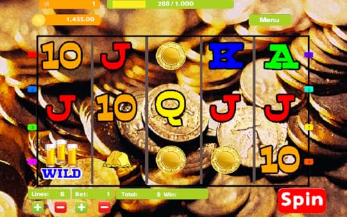 Stack Full of Gold Nugget Lucky Jackpot Progressive Vegas Casino Slot Machine Poker Machine Slots Fr