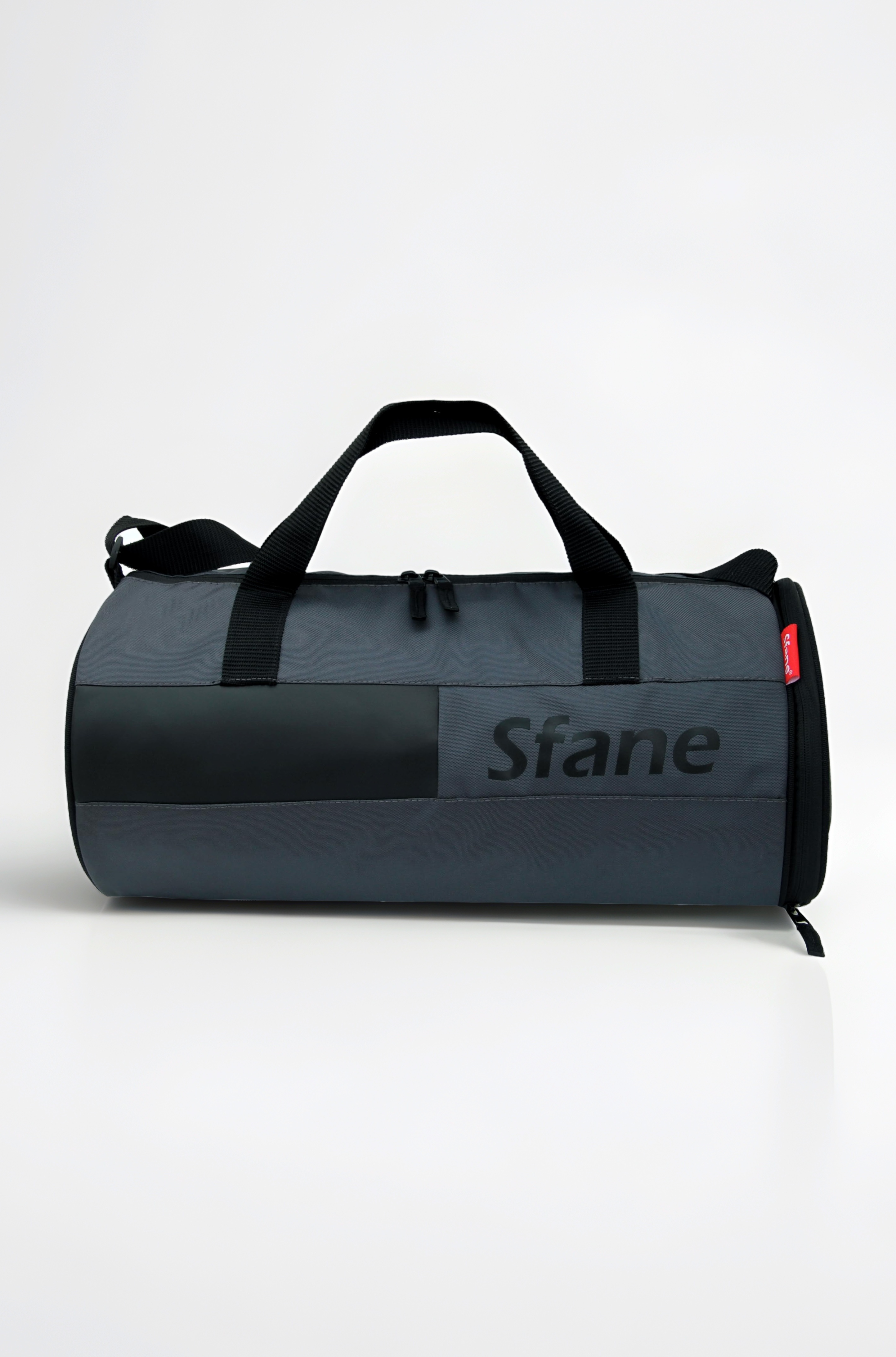 Polyester Grey Duffle/Shoulder/Gym Bag for Men & Women with Separate Shoe Compartment