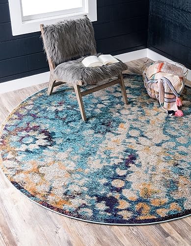 Miniatura 19 de Unique Loom Vita Collection - Alfombra tradicional saturada con medallones florales saturados (3 pies 3 pulgadas x 5 pies 3 pulgadas, rectangular,