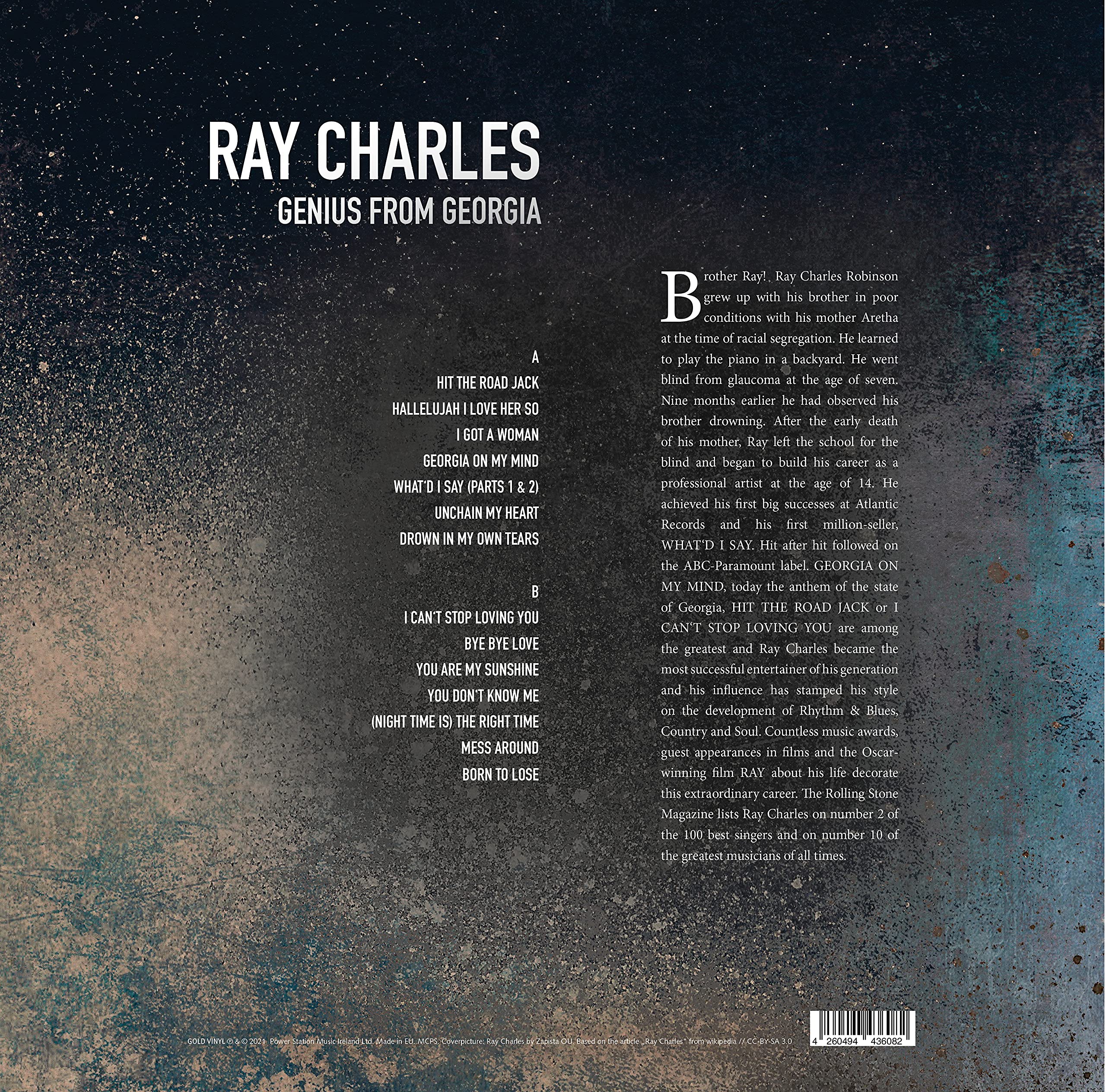 Ray Charles - Genius From Georgia - Limitiert 180gr. marbled
