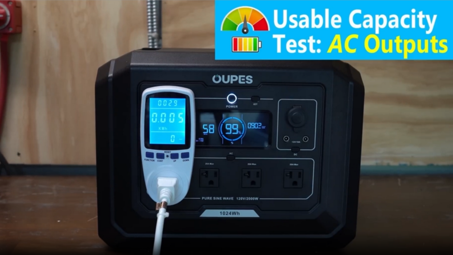 Amazon.com : OUPES Mega 1 Portable Power Station 2000W (Surge 4500W),  1024Wh LiFePO4 Battery Generator, Expandable to 5kWh, UPS, for Home Backup  Power, Camping, Road Trips : Patio, Lawn & Garden