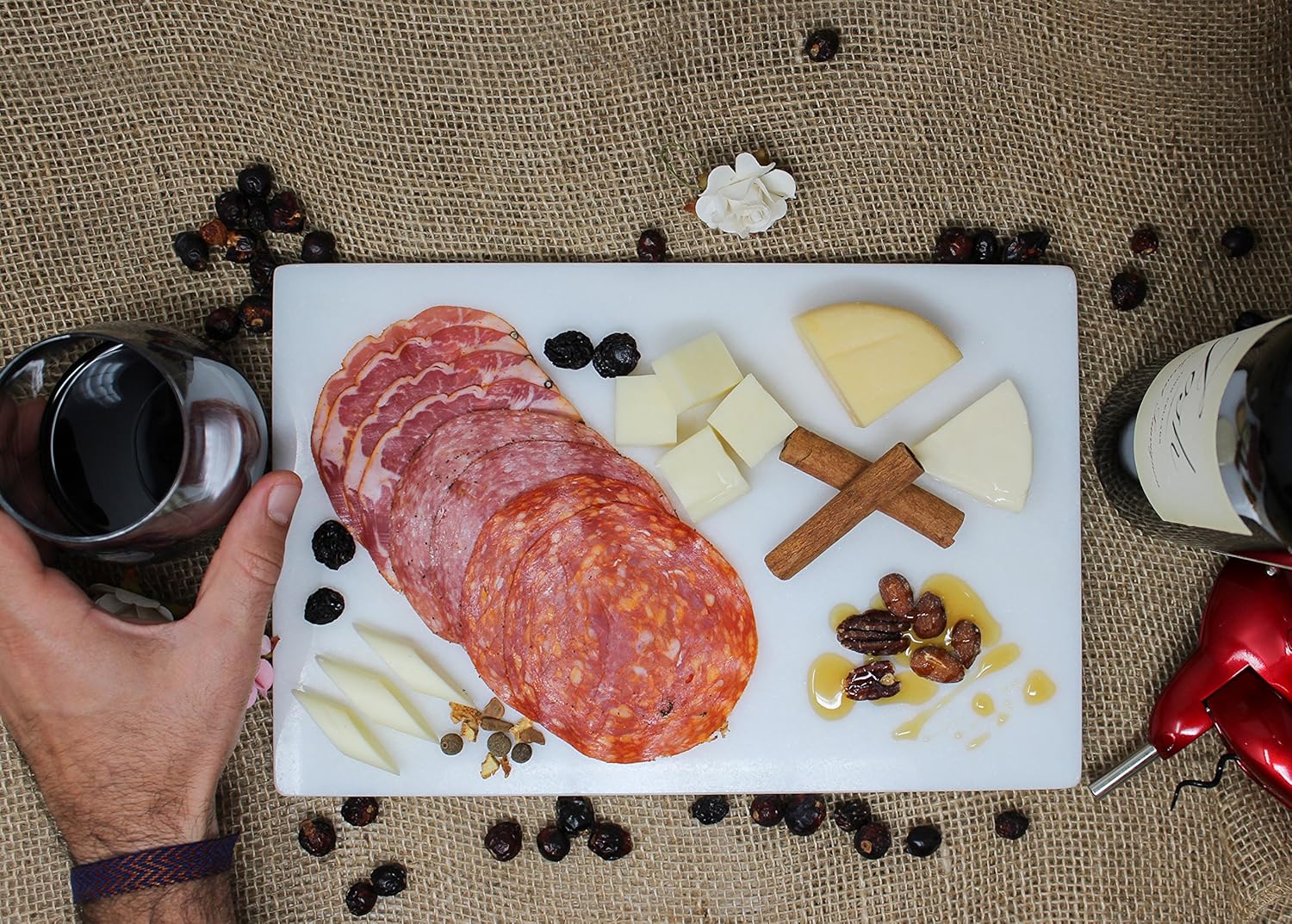 Italian Marble 8" x 12" Cheese Plate Tray Pastry Board/Cutting Board, Italian Natural Stone Tray X-mas Gift