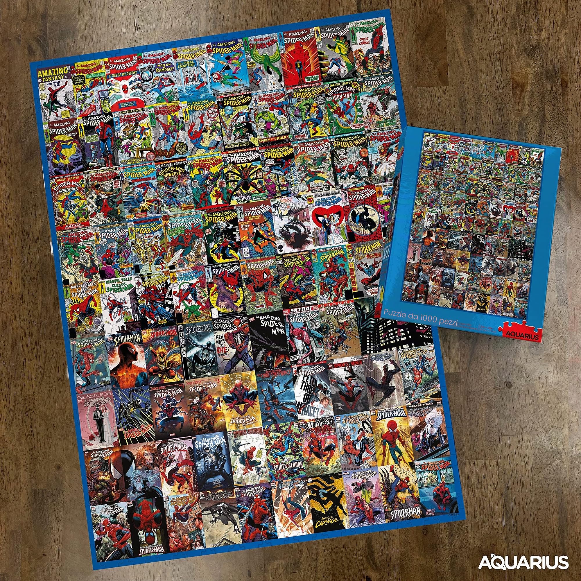AQUARIUS Puzzle Marvel Spider-Man (puzzle da 1000 pezzi) - Senza abbagliamento - Vestibilità di precisione - Merchandise e oggetti da collezione con licenza ufficiale Marvel - 50,8 x 71,1 cm