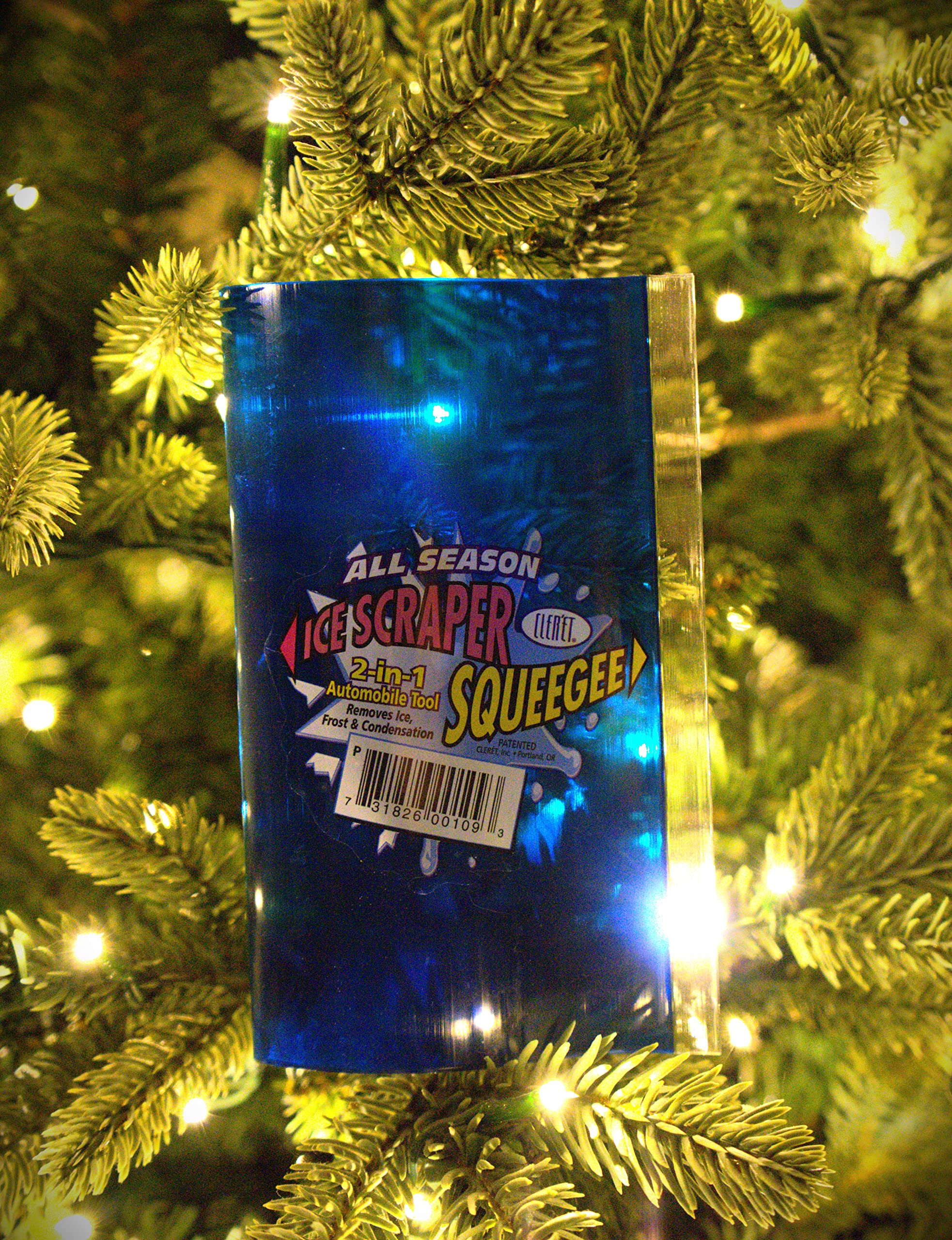 Clerét 2 'n' 1 Ice & Rain Squeegee Scraper • Proudly Made in USA