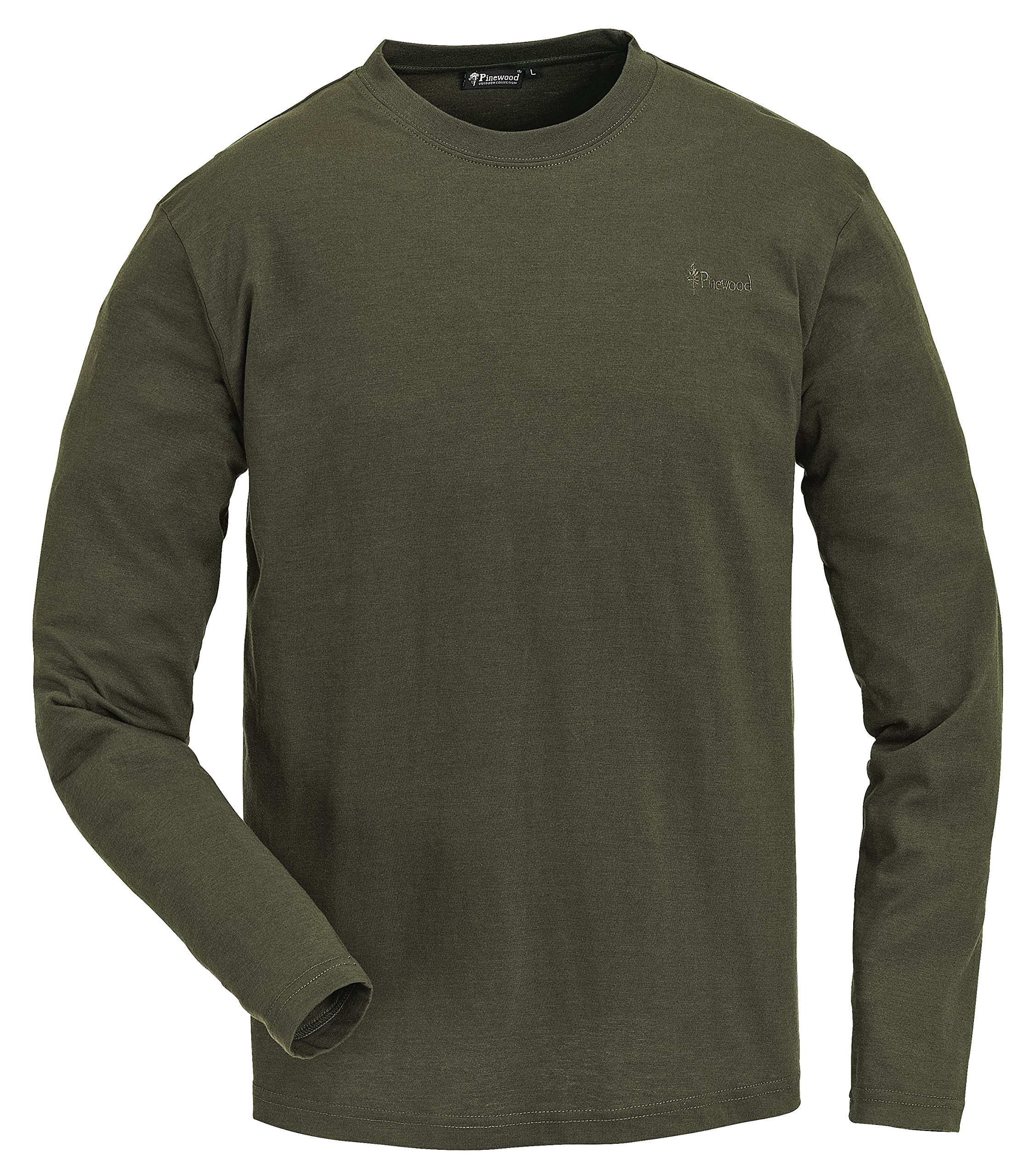 Pinewood Herren Langarm Shirt im Doppelpack - Bequeme Longsleeves aus 100% Bio-Baumwolle für EIN angenehmes Tragegefühl auf der Haut - Schlichtes & Zeitloses Design