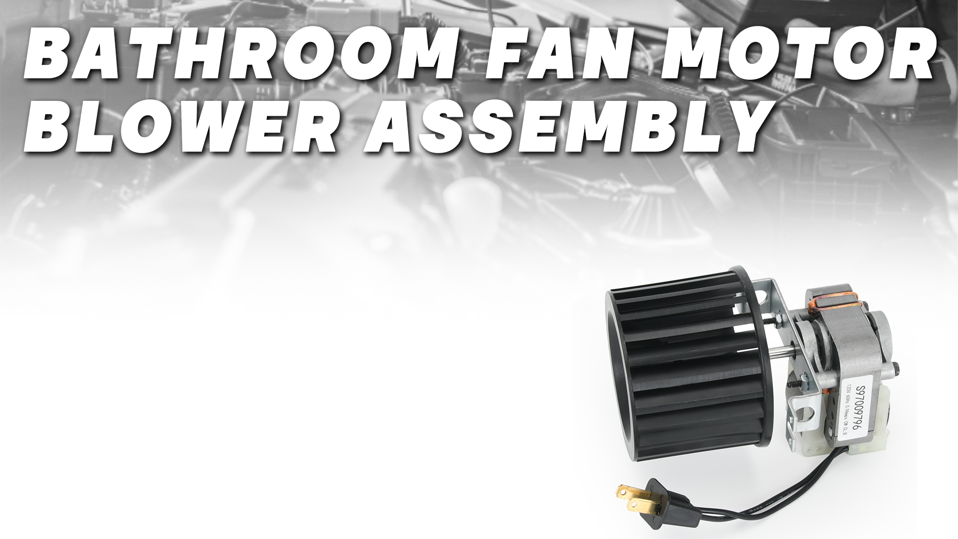 S97009796 Bathroom Fan Motor Blower Assembly Compatible with Broan