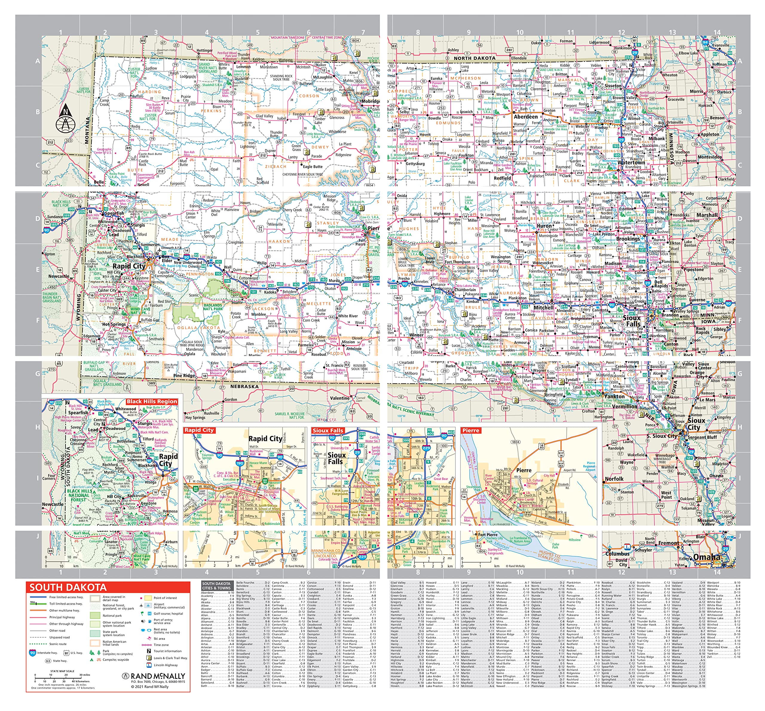 Rand McNally Easy to Fold: North Dakota, South Dakota Laminated Map - Image 2
