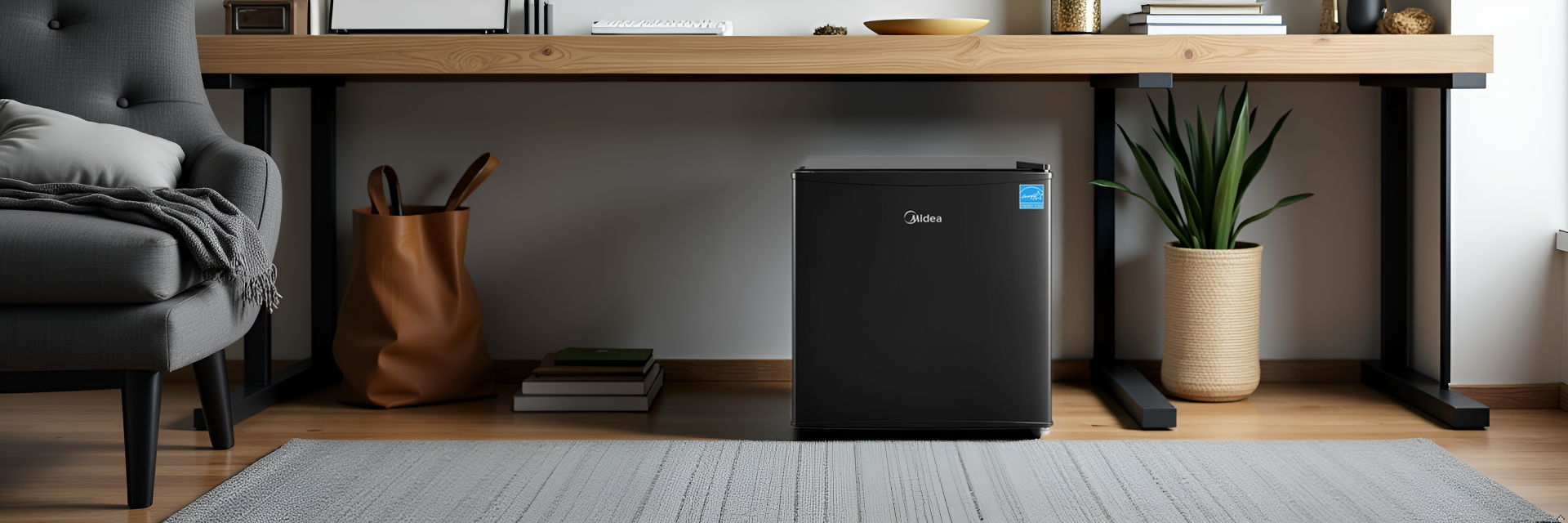 EnergyGuide label for Midea refrigerator